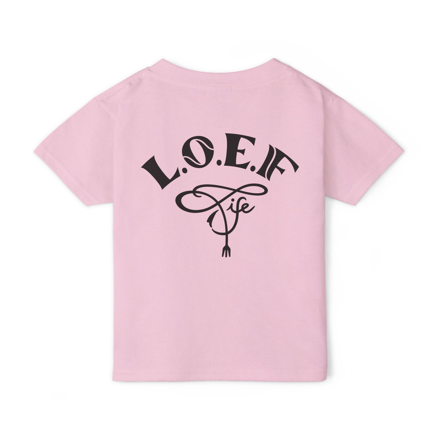 L.O.E.F Foodie 4Life Baby Tee Shirt  (Violet)