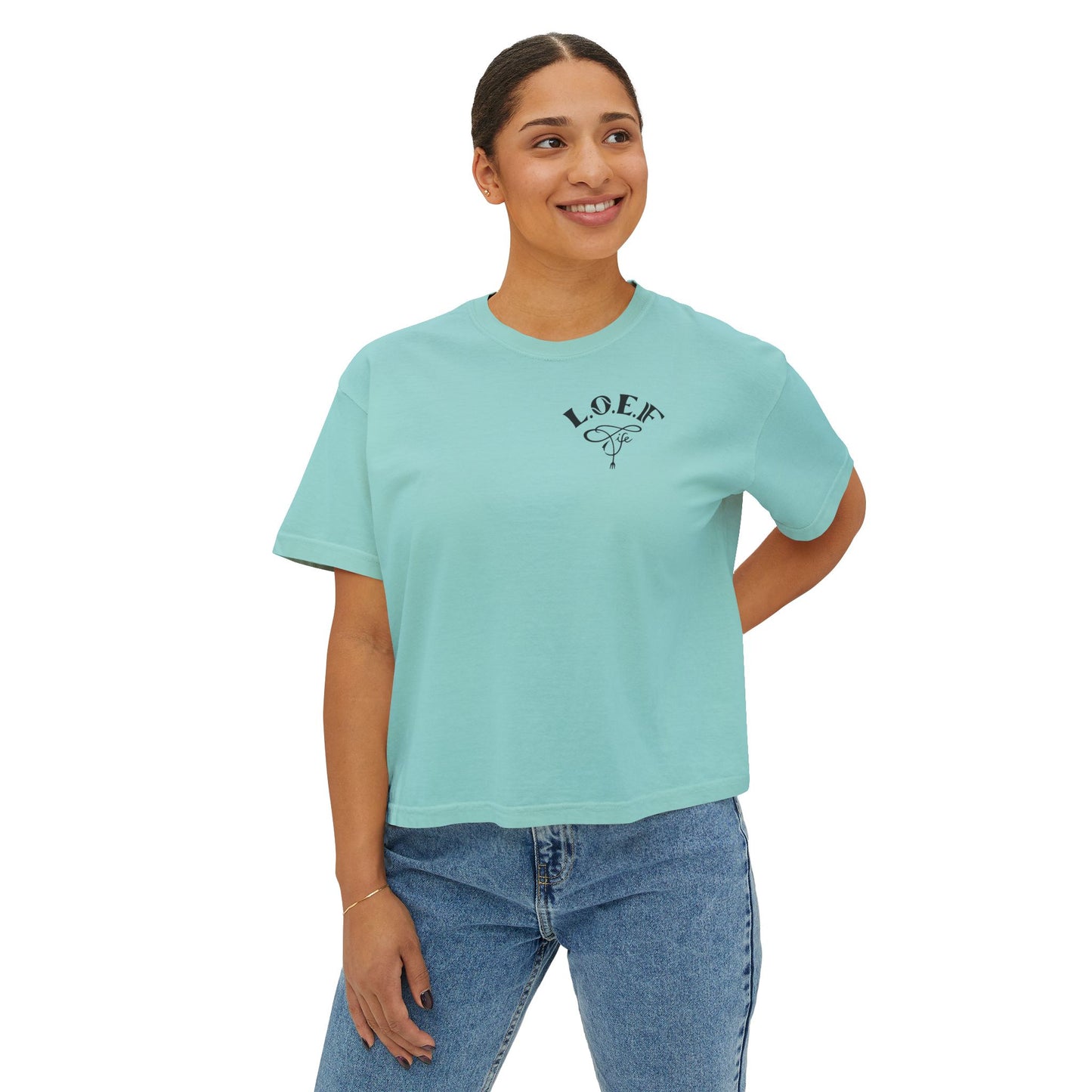 L.O.E.F Foodie 4Life Certified Boxy Tee (Fiery Red)