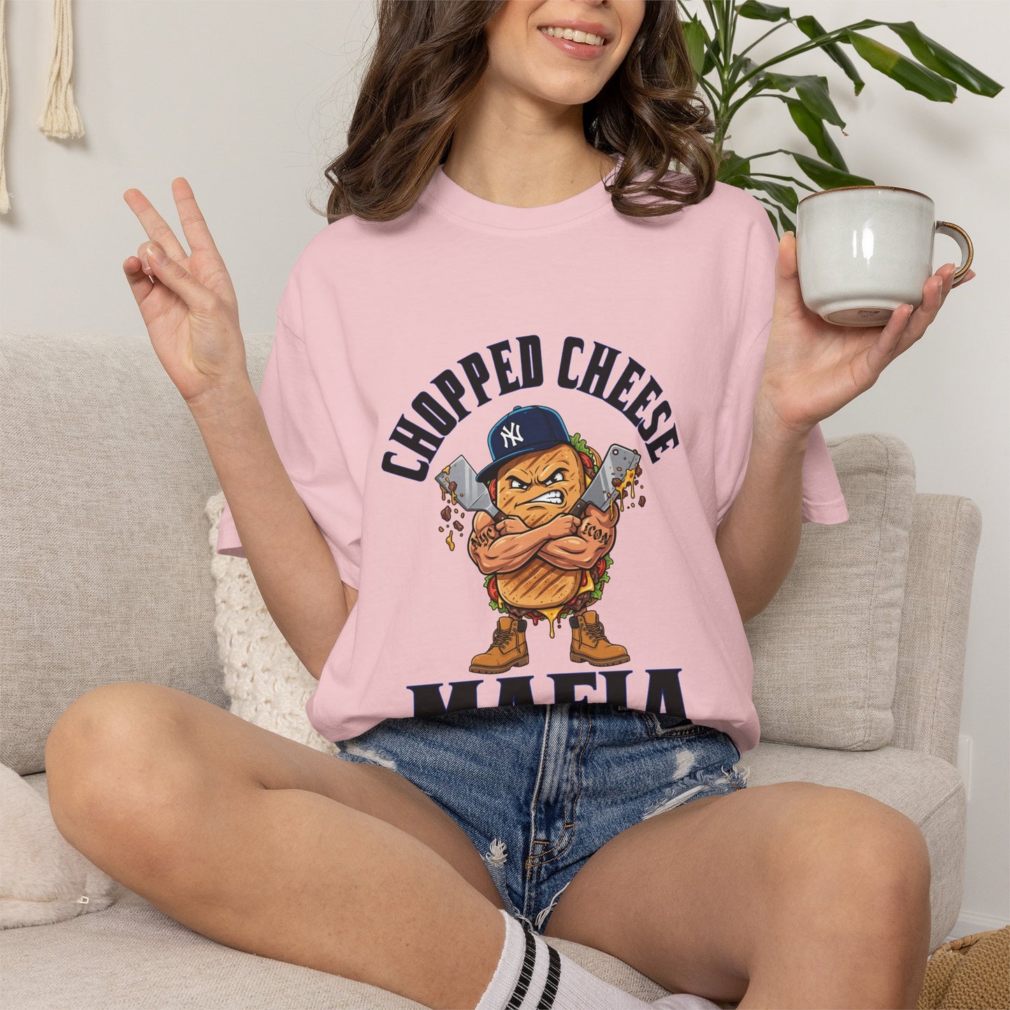 L.O.E.F Chopped Cheese Mafia Unisex Tee Shirt