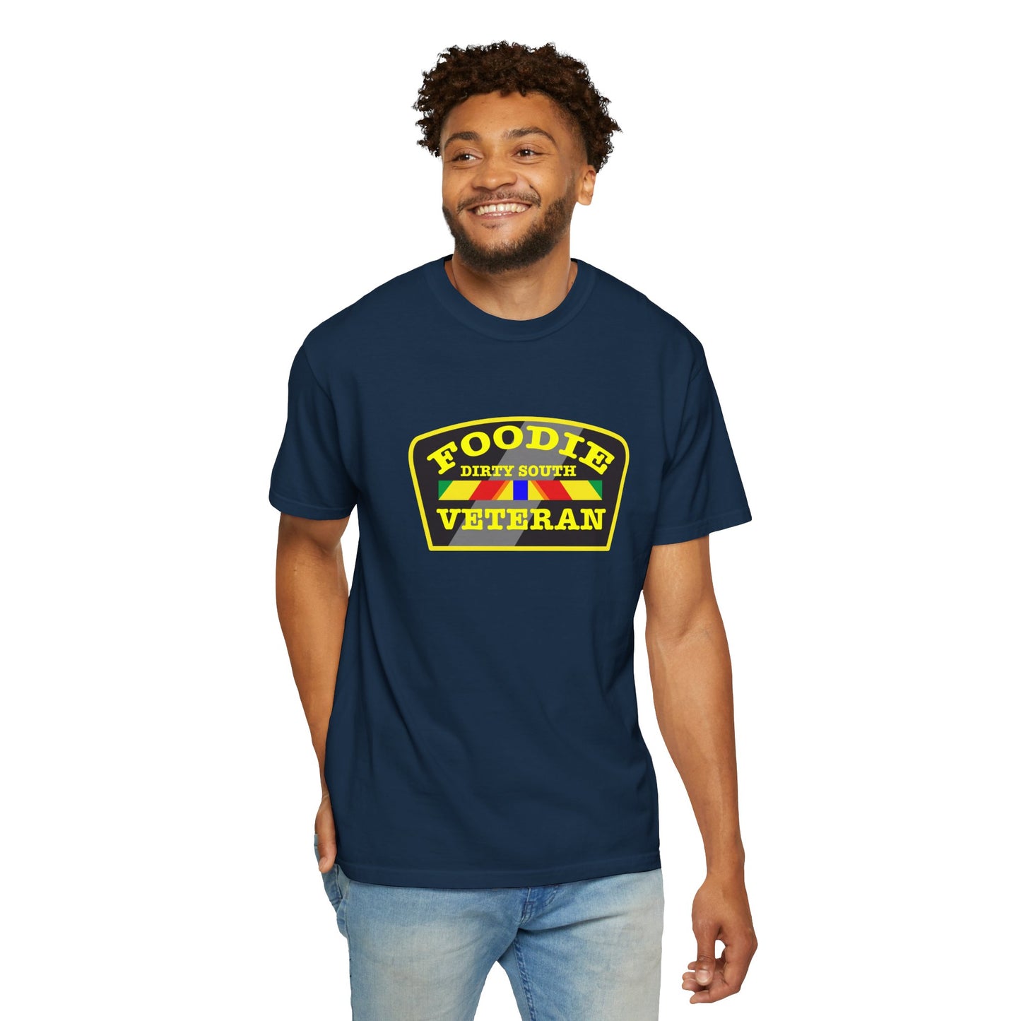 L.O.E.F Foodie Veteran DIRTY SOUTH Unisex Tee Shirt (Yellow)