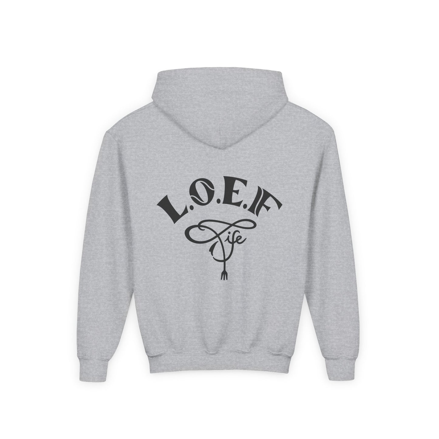L.O.E.F Foodie 4Life Young Hoodie (Fuchsia)