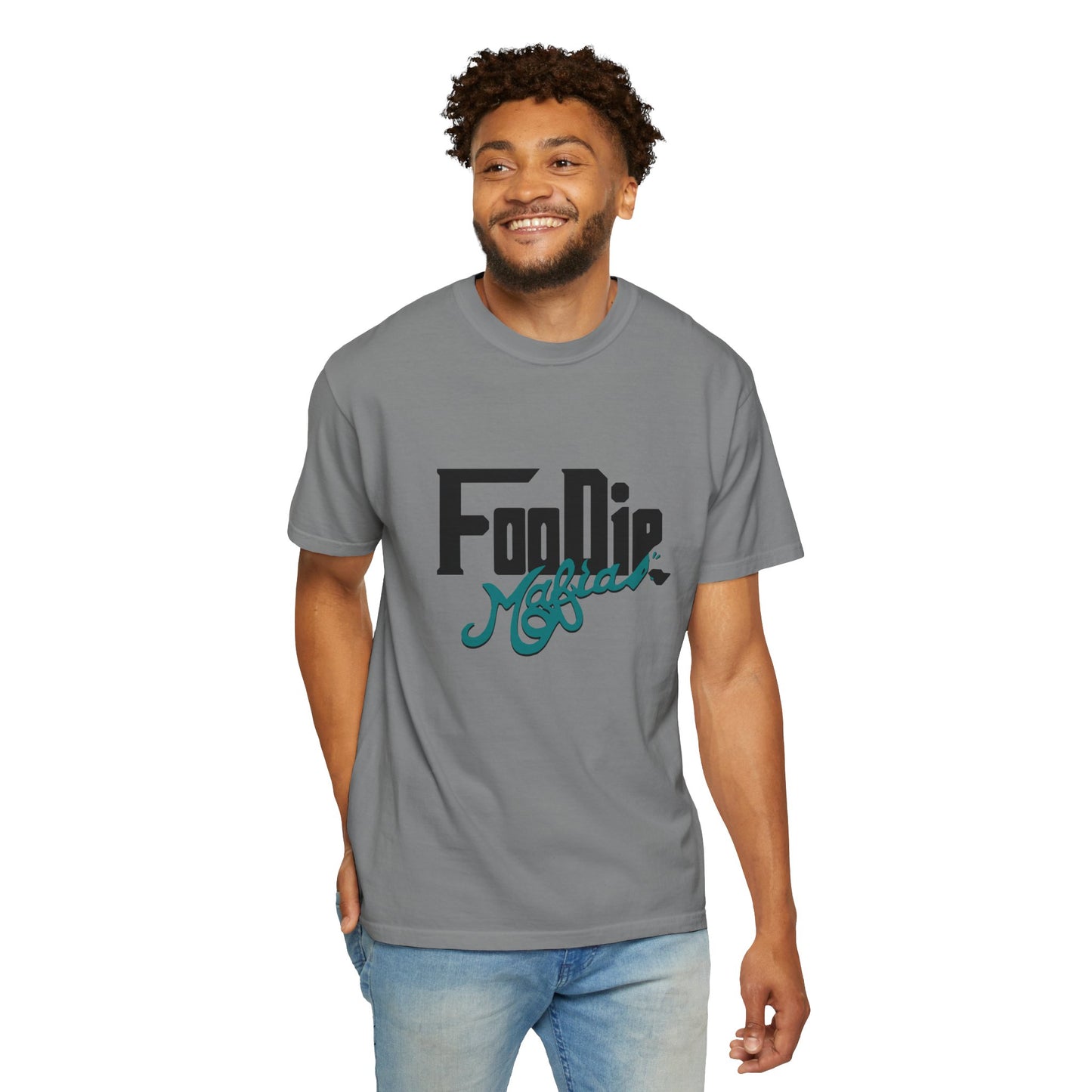 L.O.E.F Foodie Mafia Unisex Tee shirt (Teal)