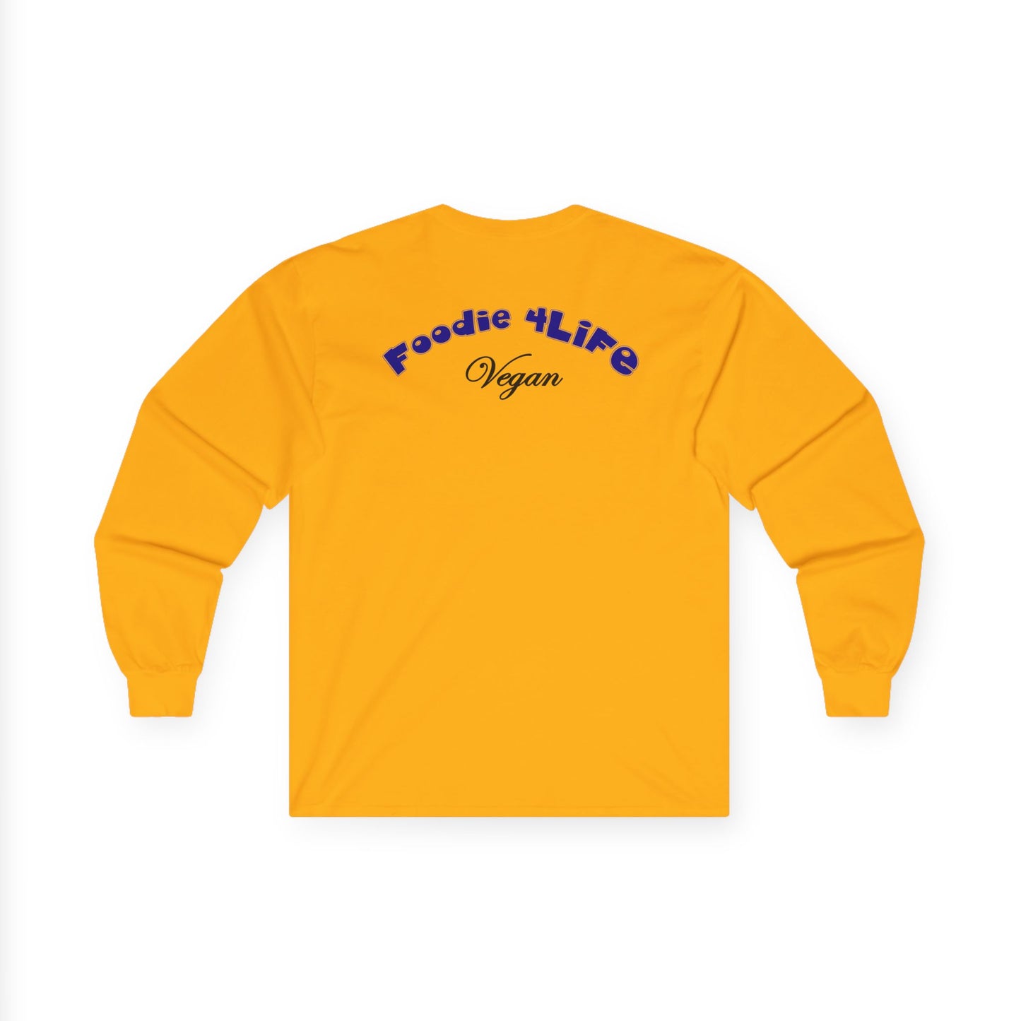 L.O.E.F Foodie 4Life Vegan Long Sleeve Tee (Dark Blue)