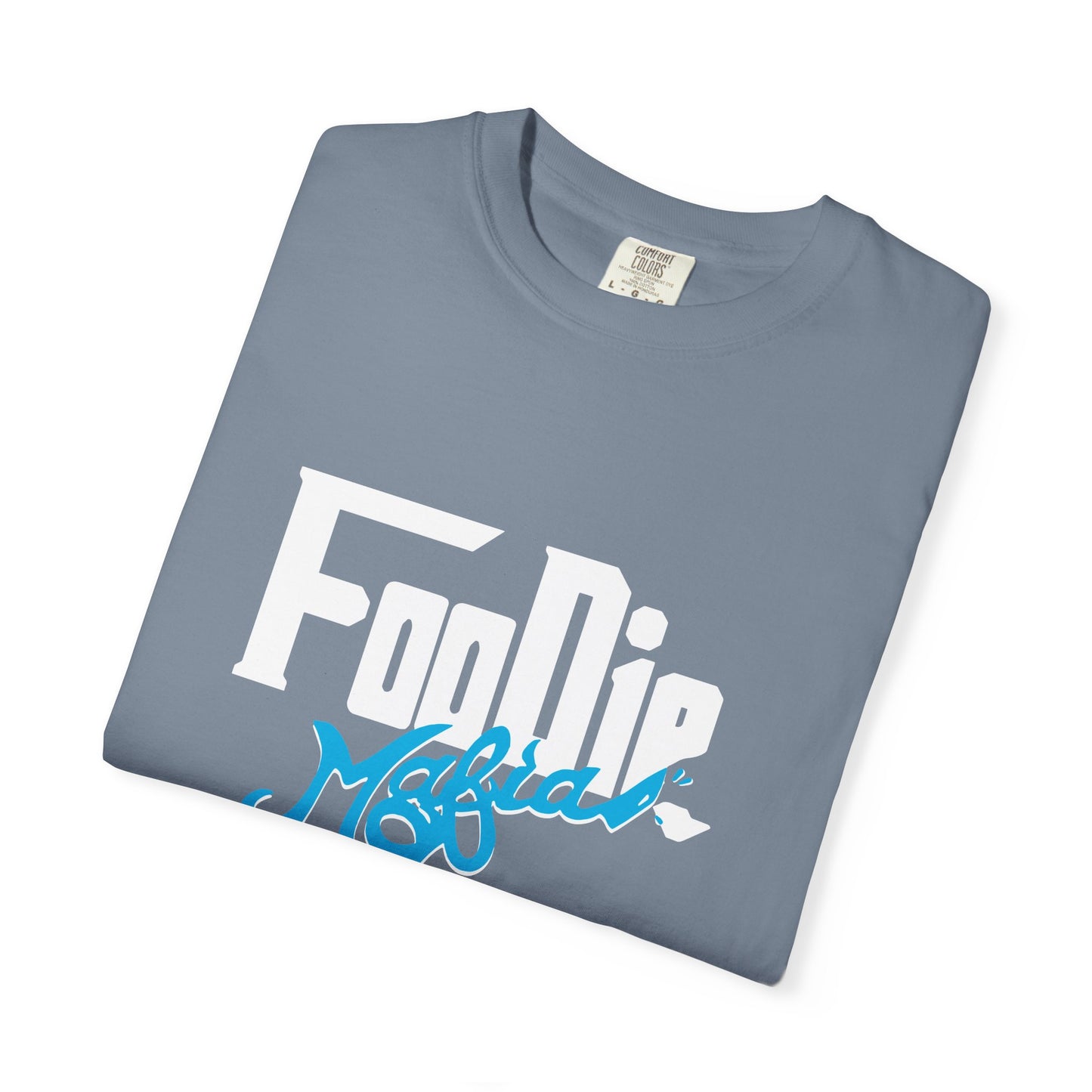 L.O.E.F White Foodie Mafia Unisex Tee shirt (Apricot)