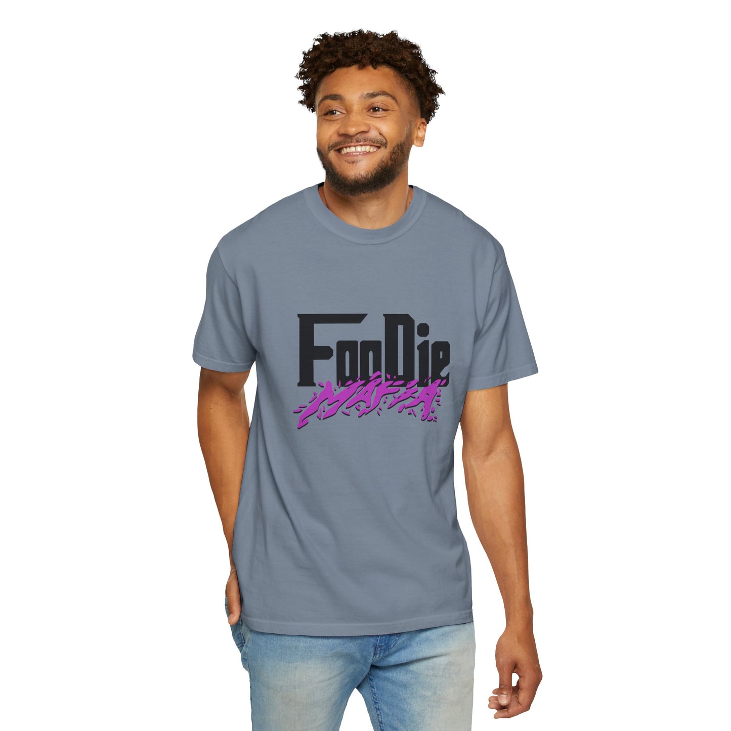L.O.E.F Foodie Mafia Unisex Tee Shirt (Bright Purple)