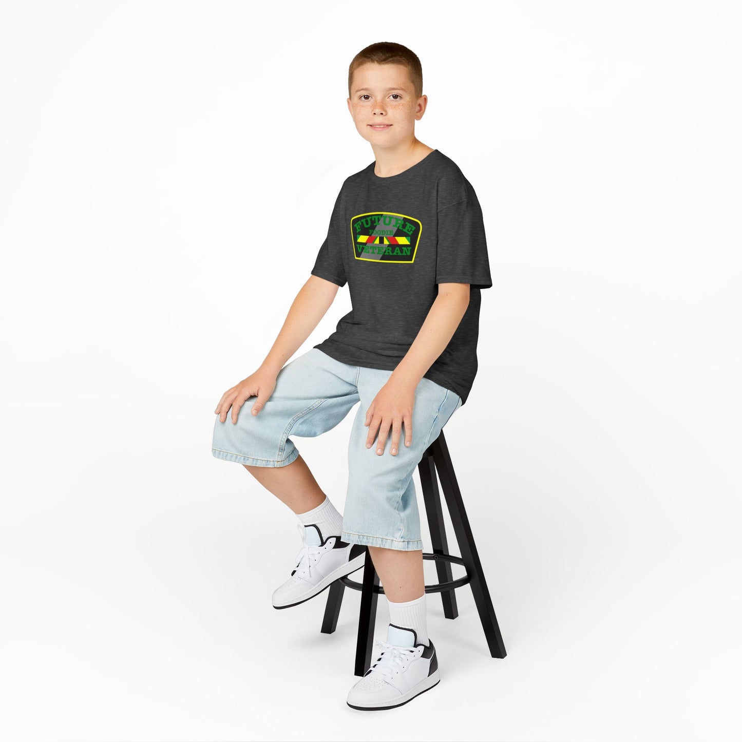 L.O.E.F Future Foodie Veteran Kids Tee Shirt (Green)