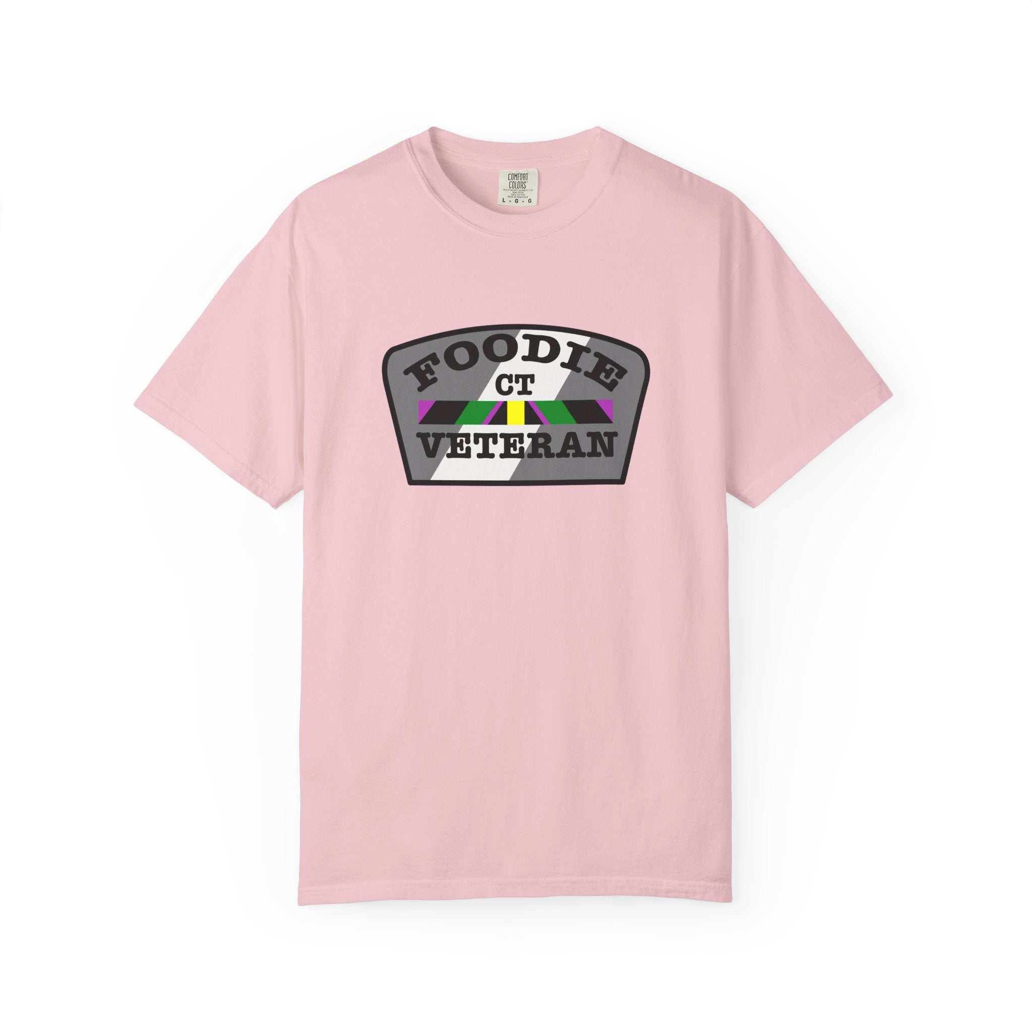 L.O.E.F Foodie Veteran CT Unisex Tee Shirt (Gray)