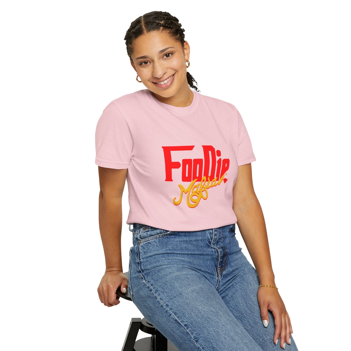 L.O.E.F Red Foodie Mafia Unisex Tee Shirt (Gold)