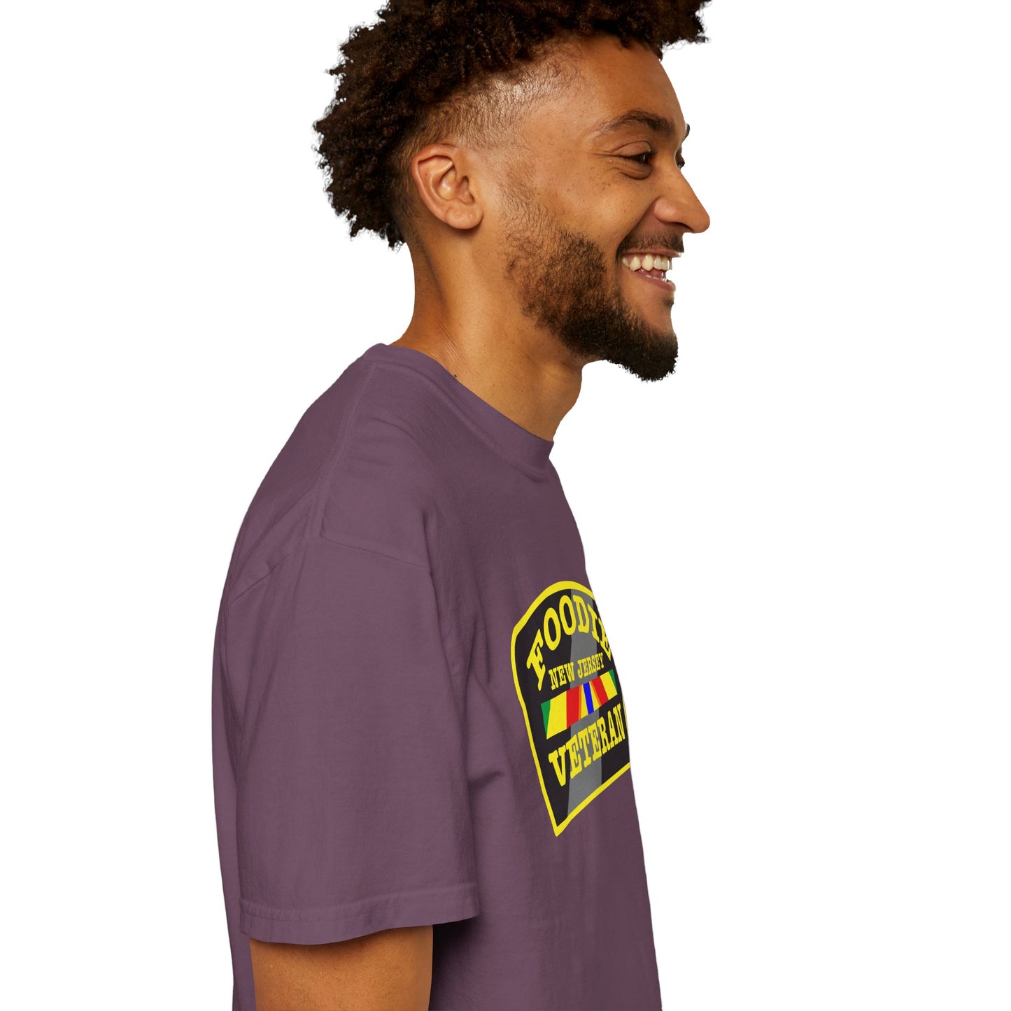 L.O.E.F Foodie Veteran NEW JERSEY Unisex Tee Shirt (Yellow)