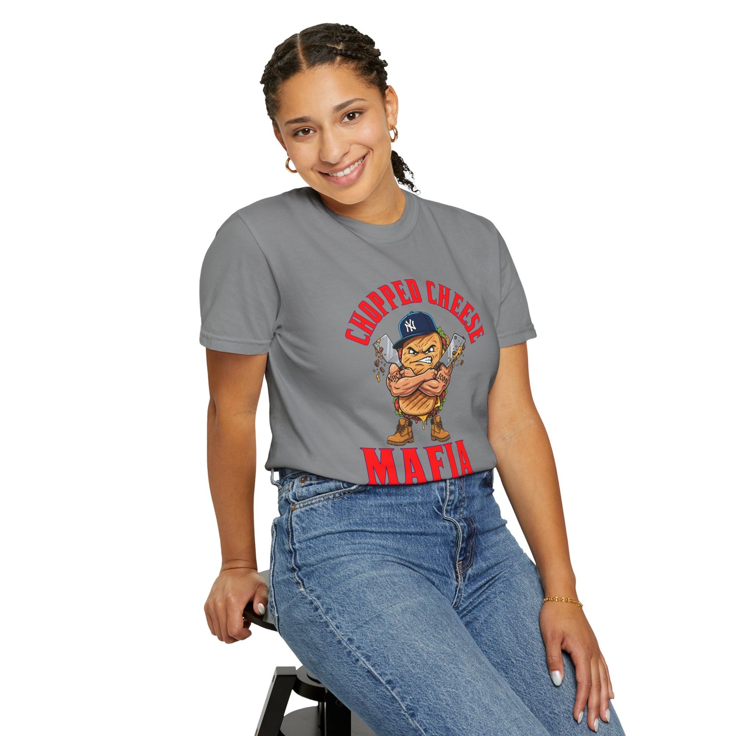 L.O.E.F Mafia Chopped Cheese Unisex Tee Shirt (Red)