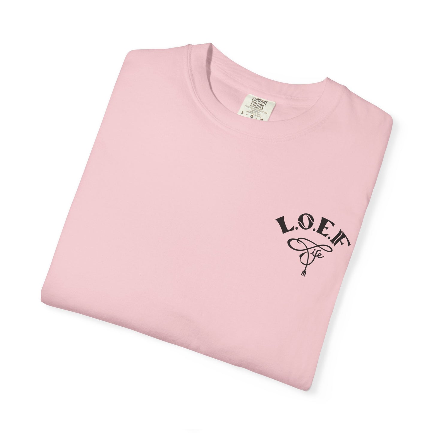 L.O.E.F LIFESTYLE OF EVERYDAY FOODIES Unisex Tee Shirt (Black)
