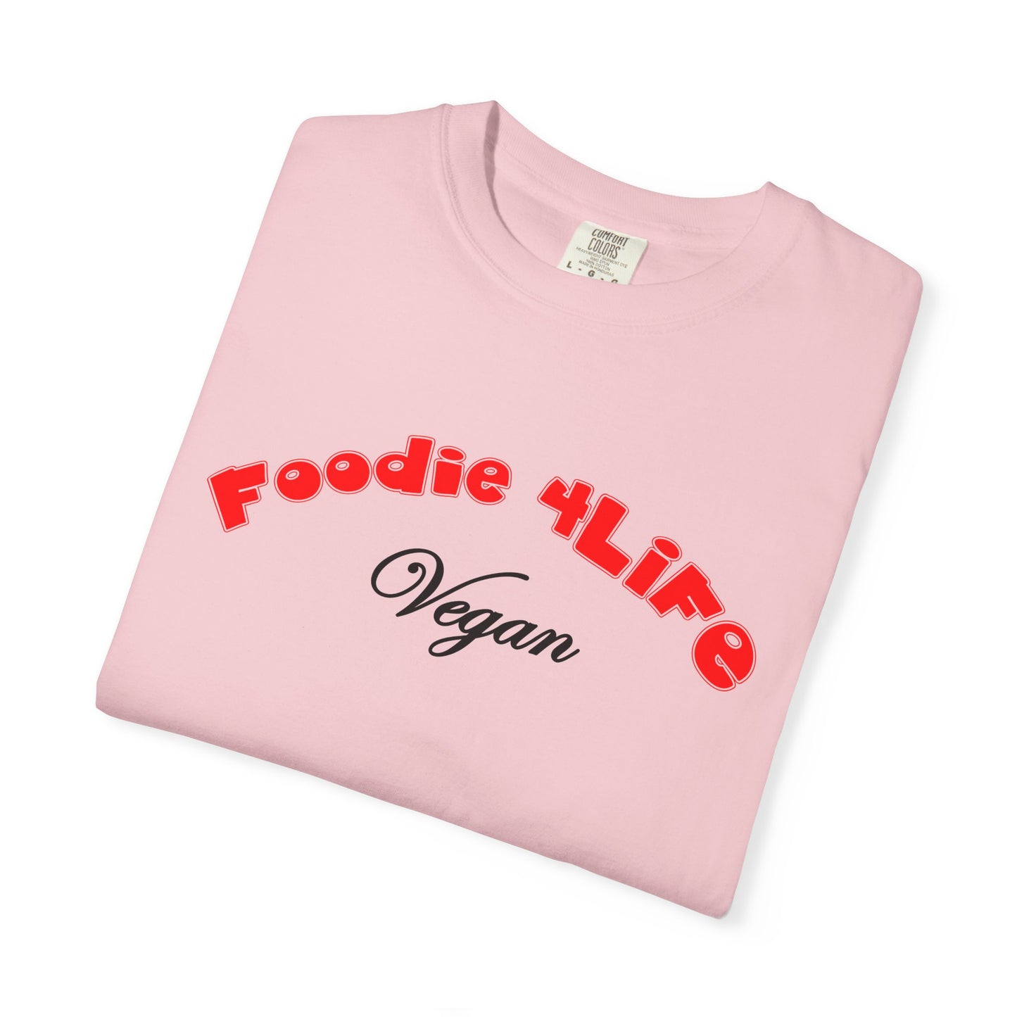 L.O.E.F Foodie 4Life Vegan Unisex Tee Shirt (Fiery Red)