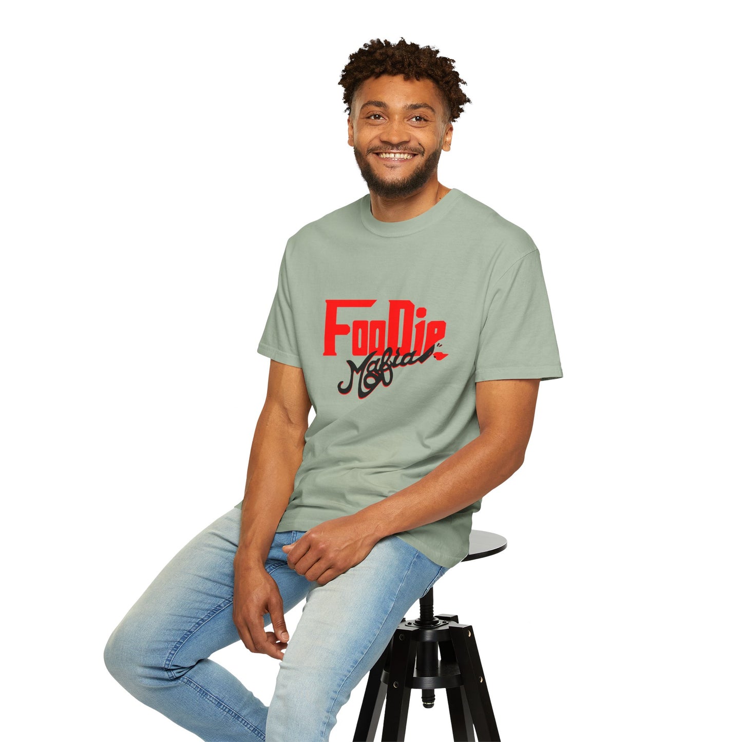 L.O.E.F Red Foodie Mafia Unisex Tee shirt (Black)