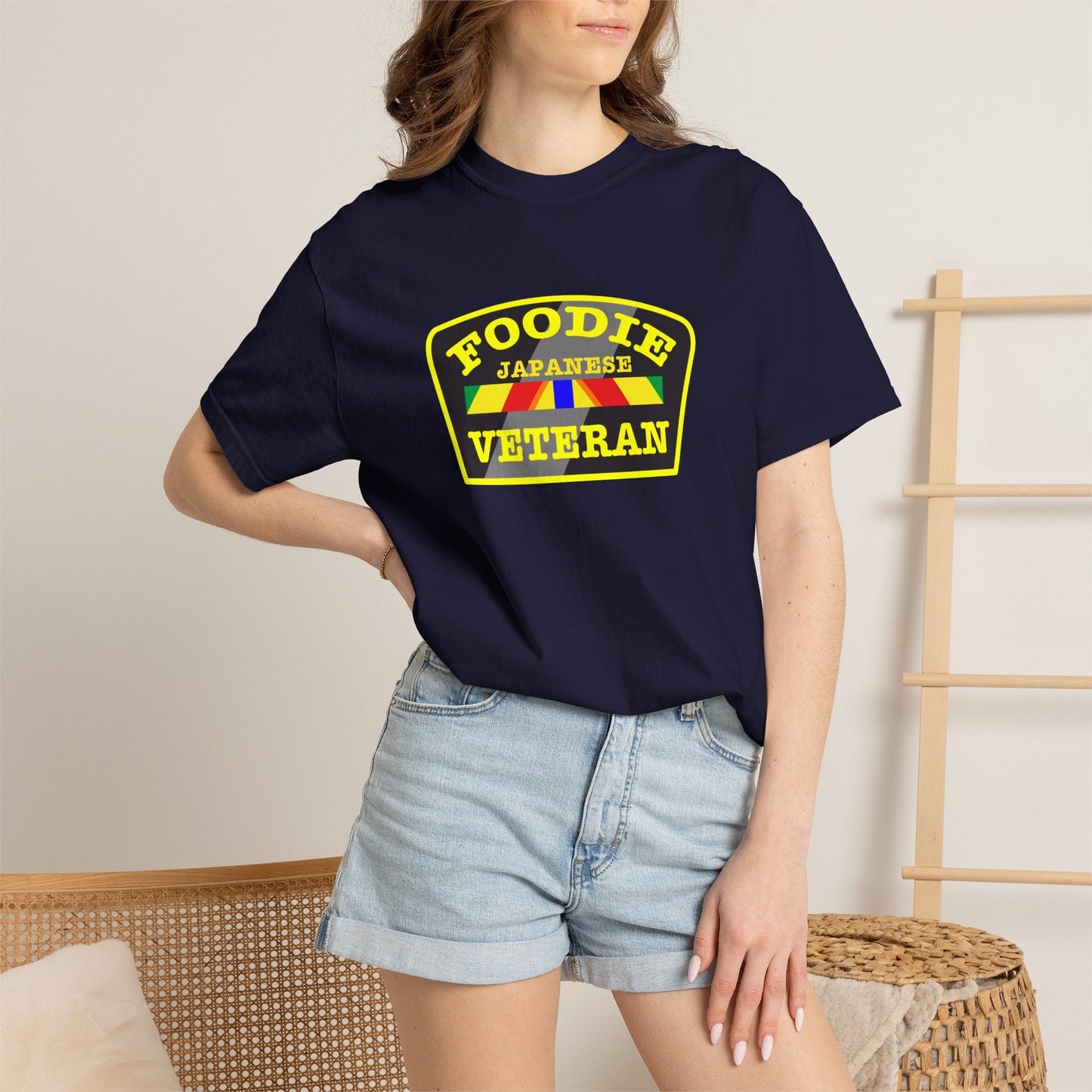 Foodie Veteran Japanese Flag T-Shirt
