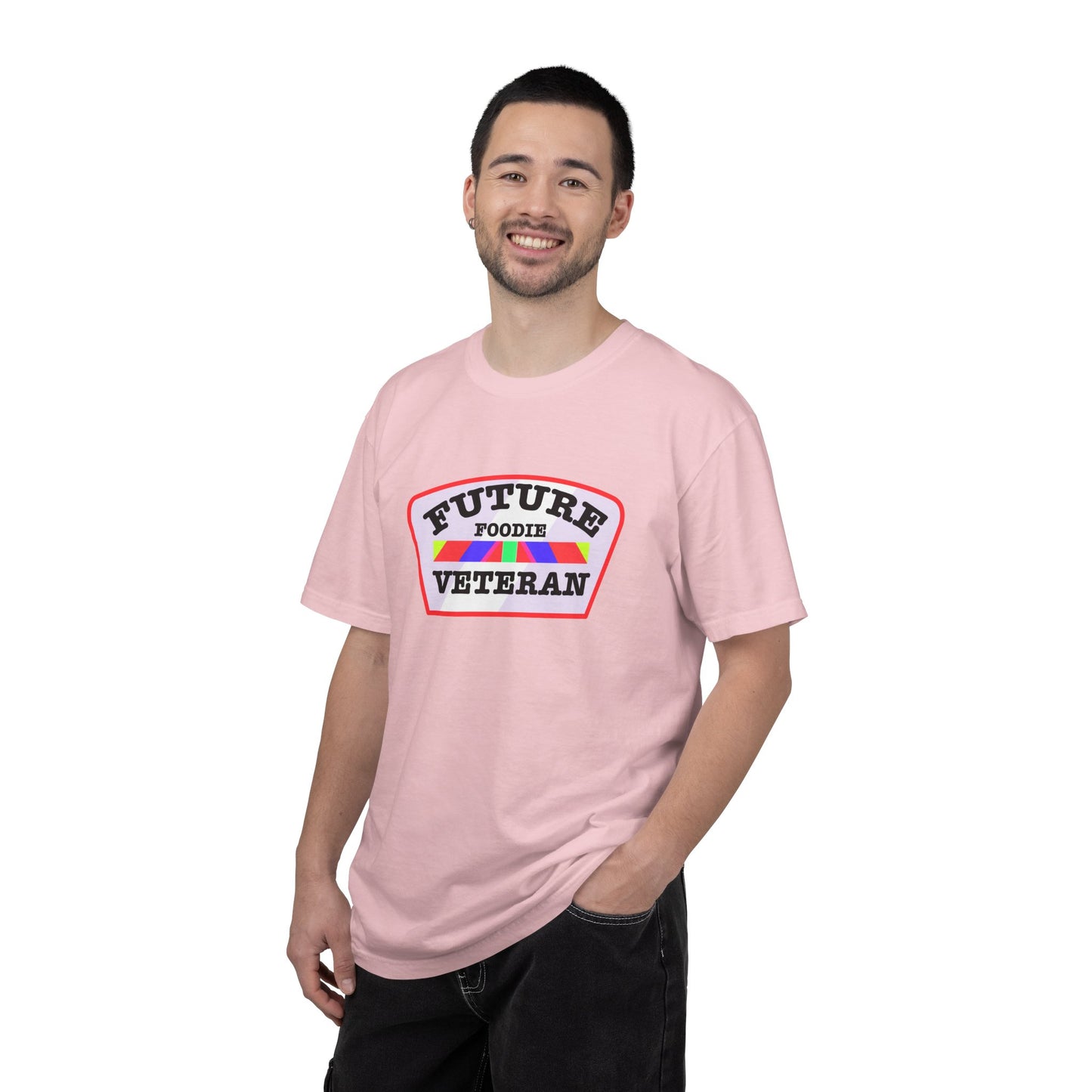 L.O.E.F Future Foodie Veteran Unisex Tee Shirt (Soft Pink)