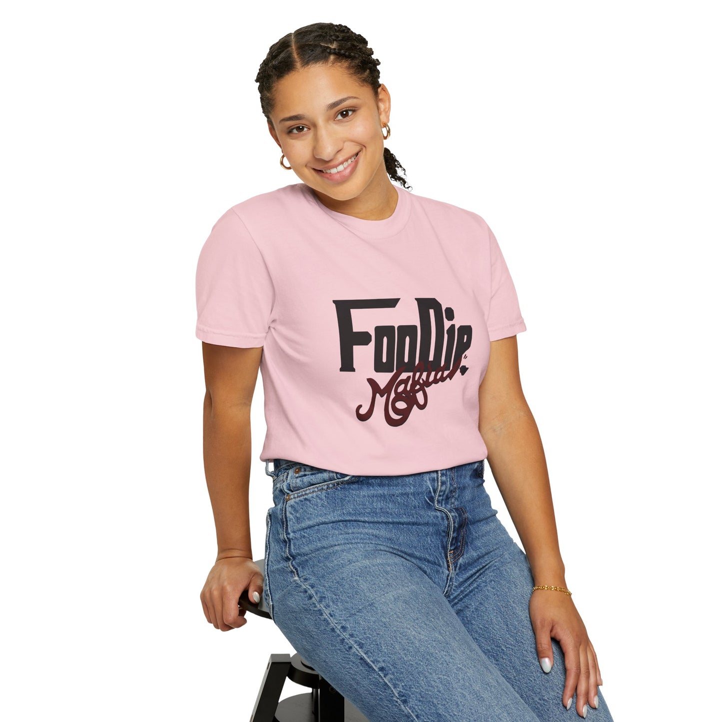 L.O.E.F Foodie Mafia Unisex Tee shirt (Maroon)