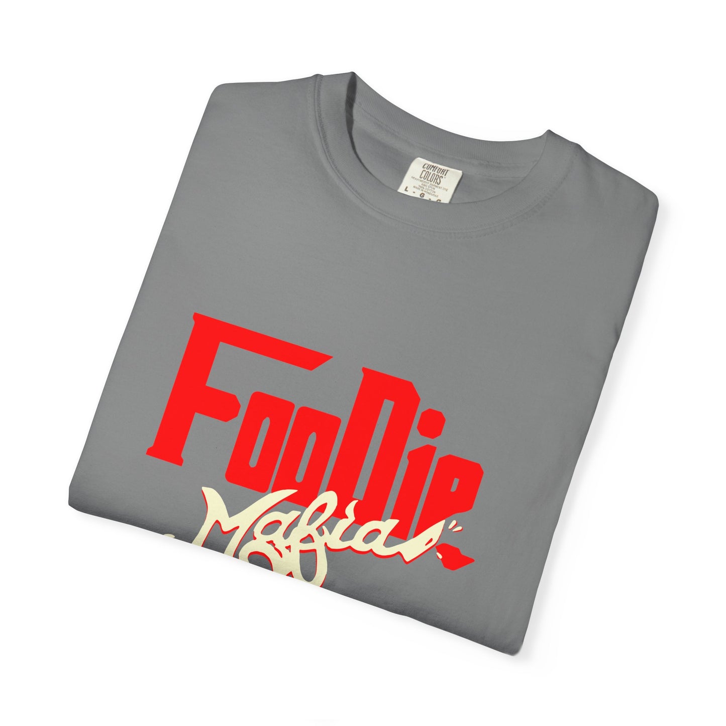 L.O.E.F Red Foodie Mafia Unisex Tee Shirt (Cream)