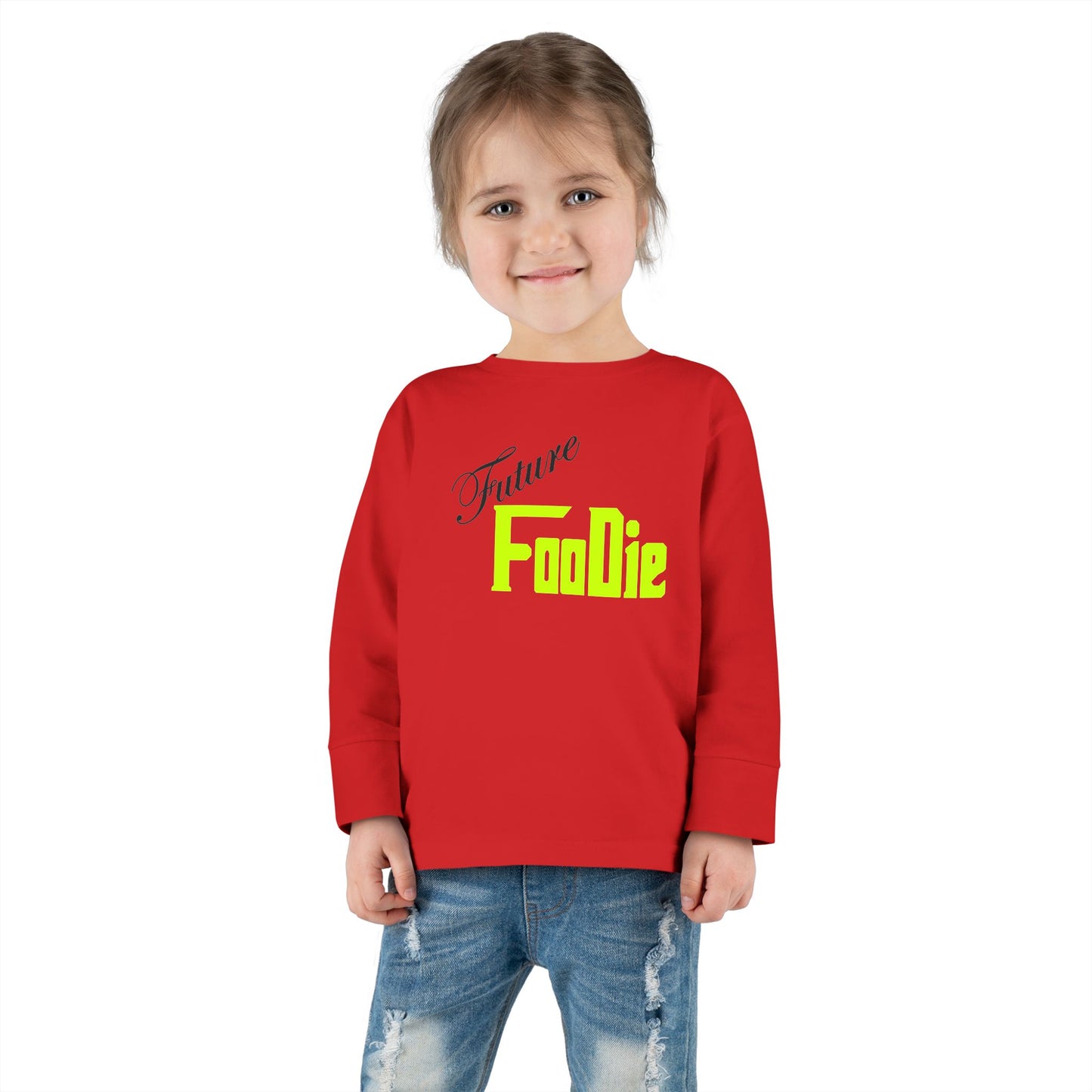 L.O.E.F Future Foodie Toddler Long Sleeve Tee (Neon Yellow)