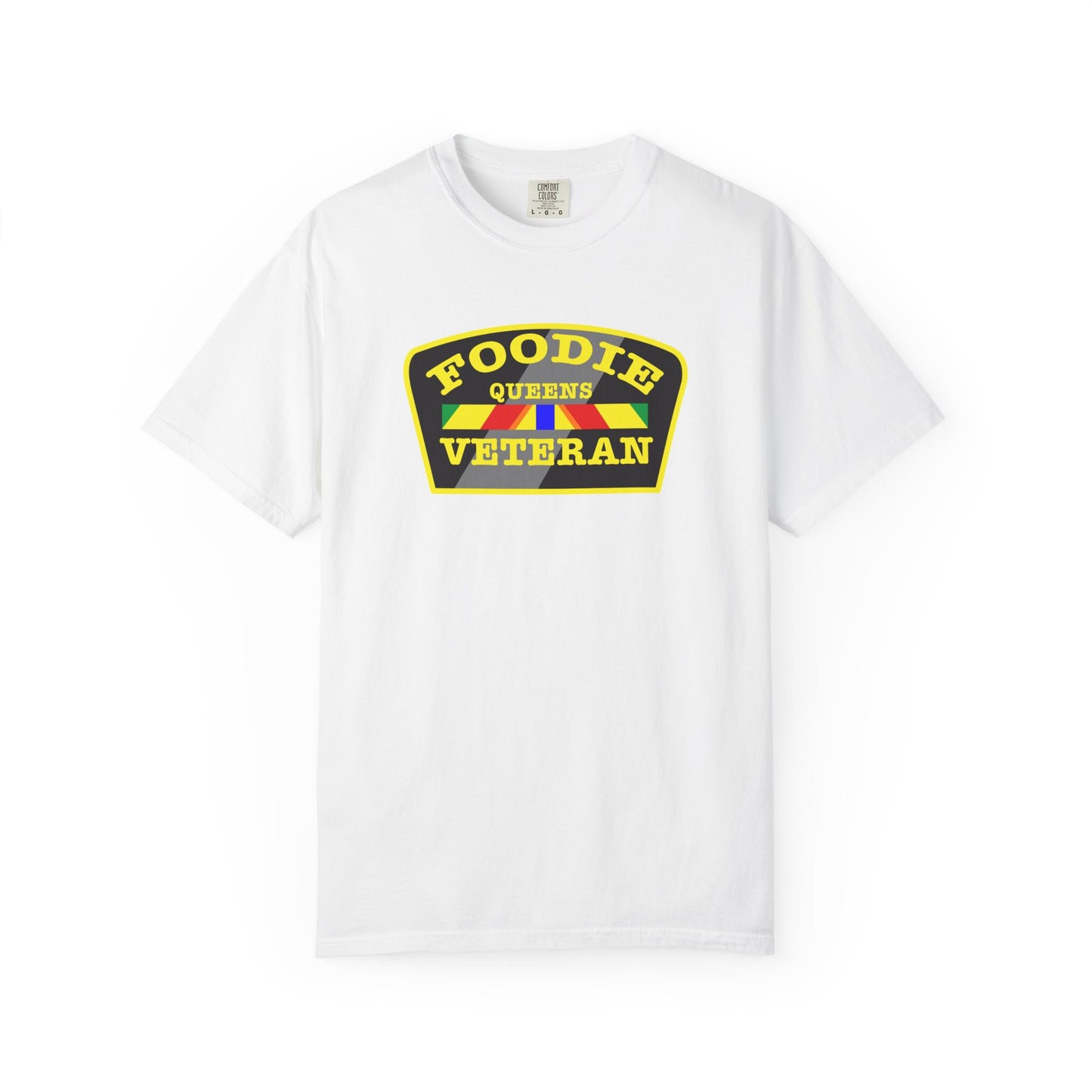 L.O.E.F Foodie Veteran QUEENS Unisex Tee Shirt (Yellow)