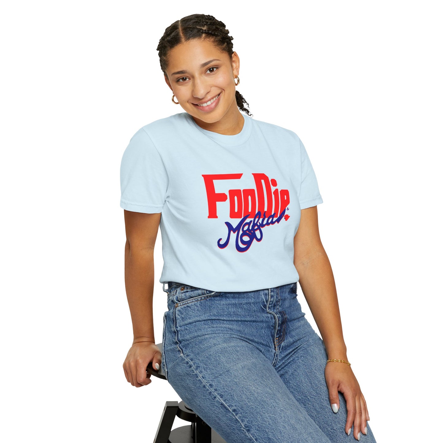 L.O.E.F Red Foodie Mafia Unisex Tee shirt (Dark Blue)