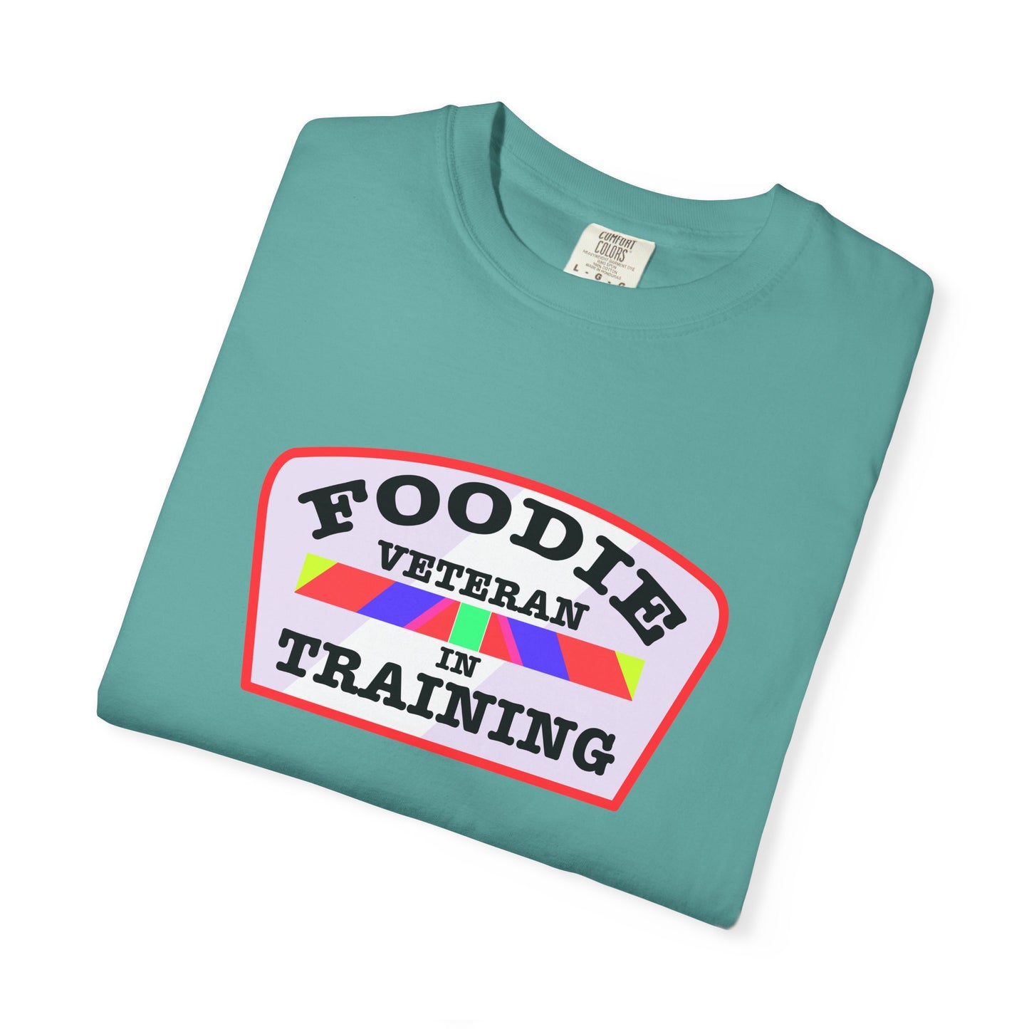 L.O.E.F Foodie Veteran IN TRAINING Unisex Tee Shirt (Soft Pink)