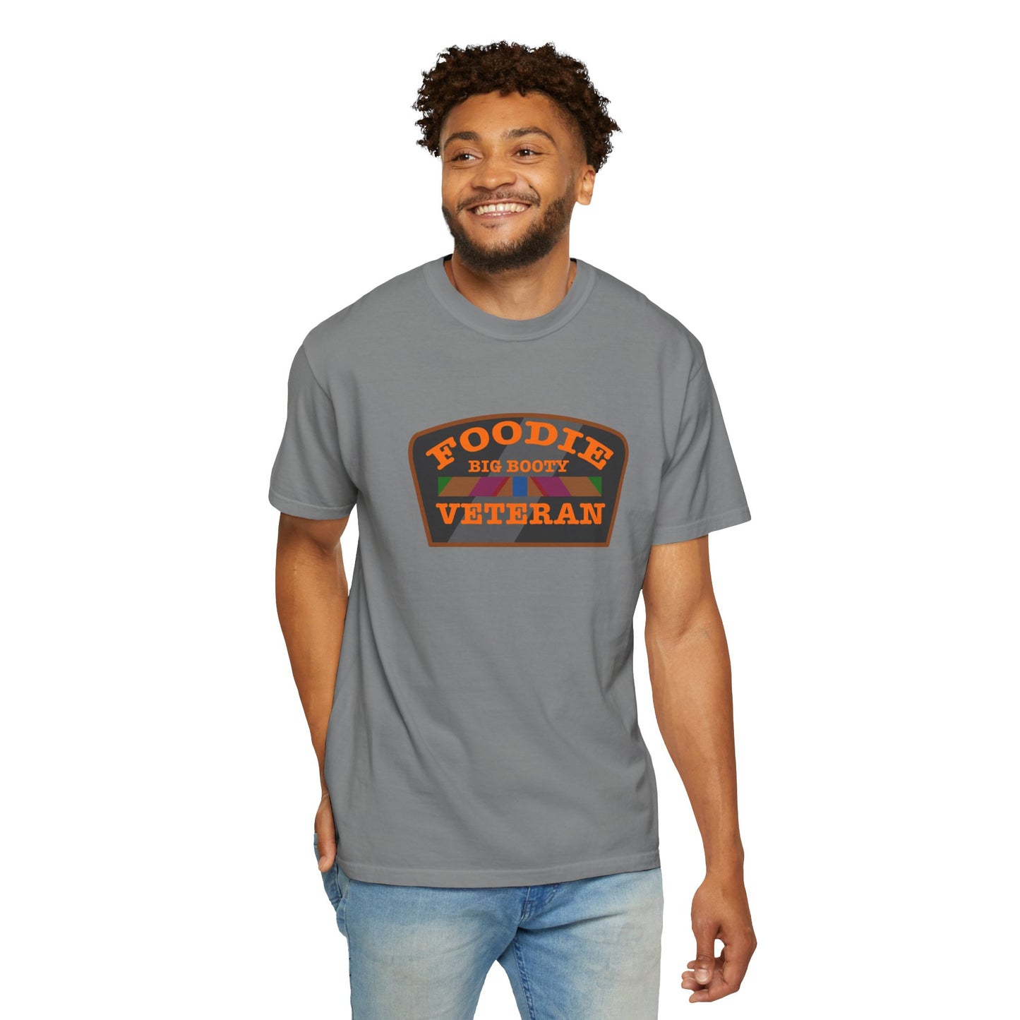 L.O.E.F Foodie Veteran BIG BOOTY Unisex Tee Shirt (Orange)