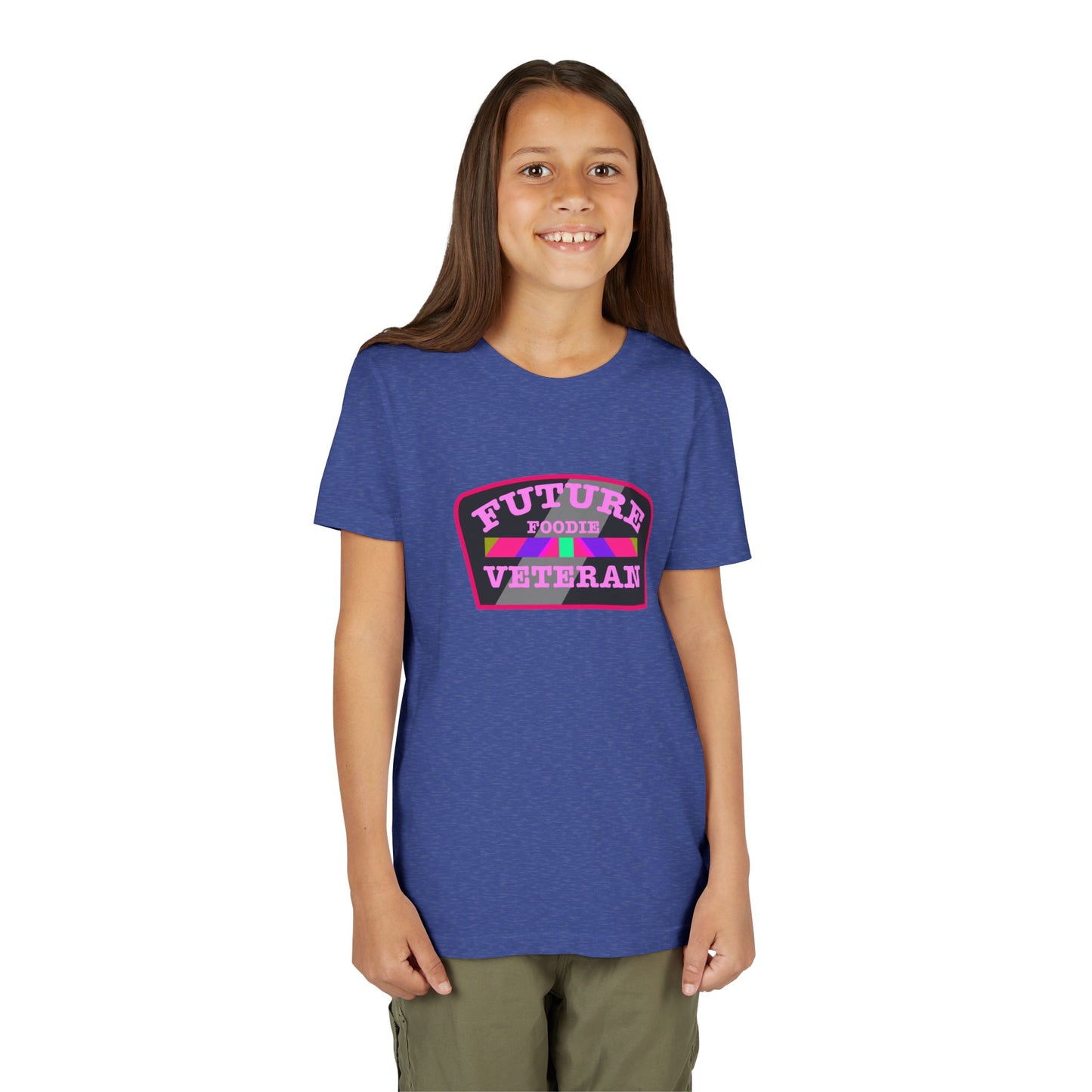 L.O.E.F Future Foodie Veteran Kids Tee Shirt (Pink)