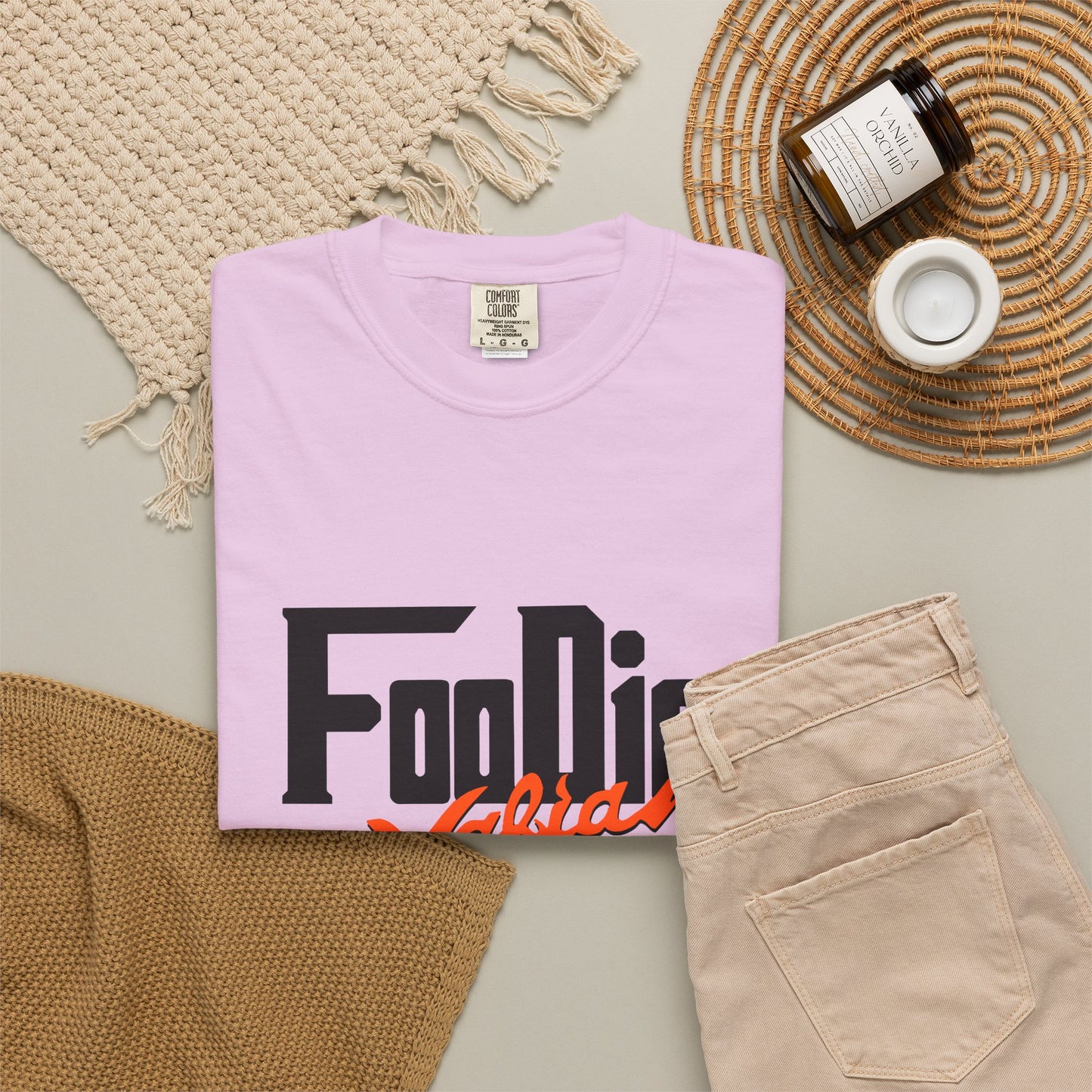 L.O.E.F Foodie Mafia Unisex Tee Shirt (Flat Red)