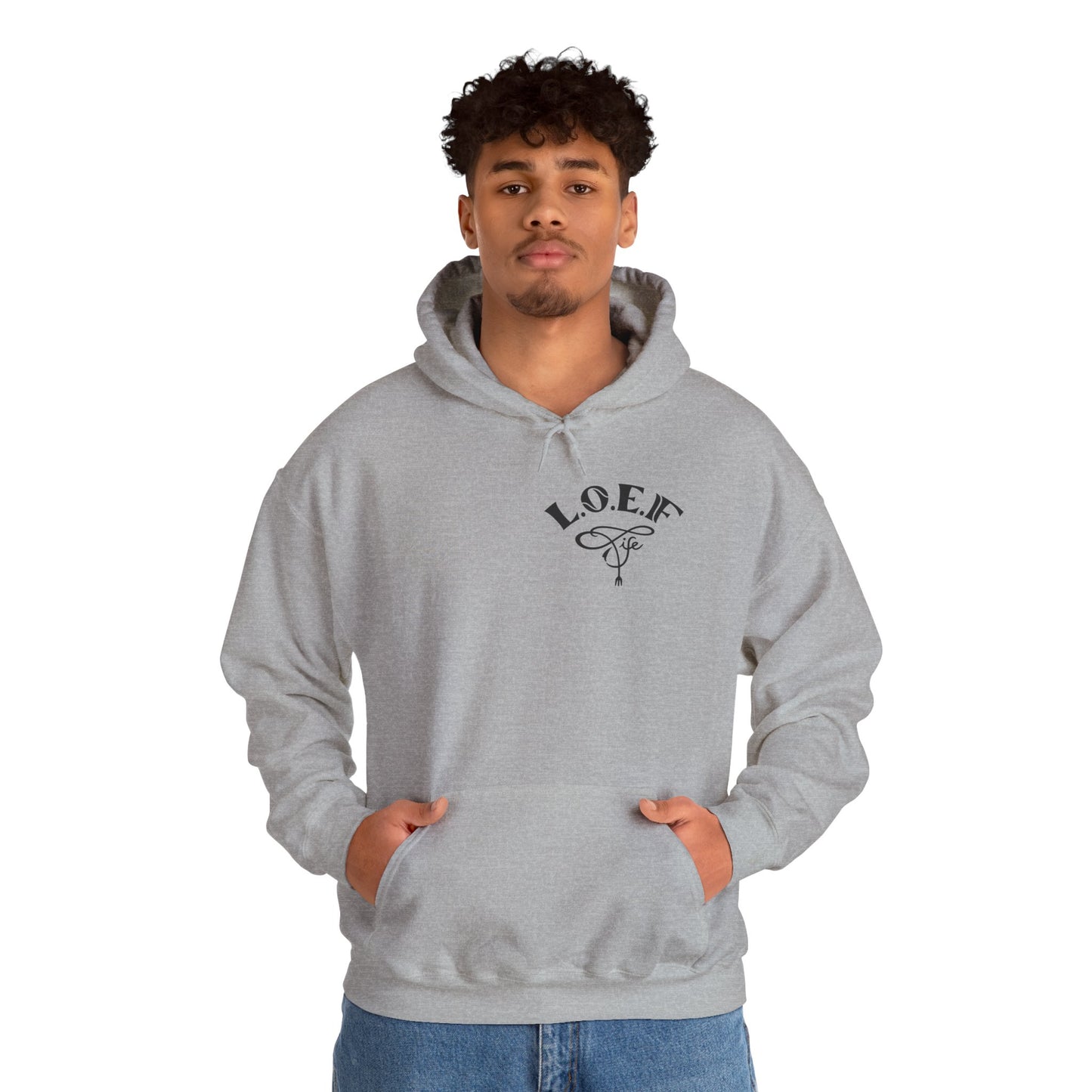 L.O.E.F Foodie 4Life Vegan Hoodie (Fiery Red)