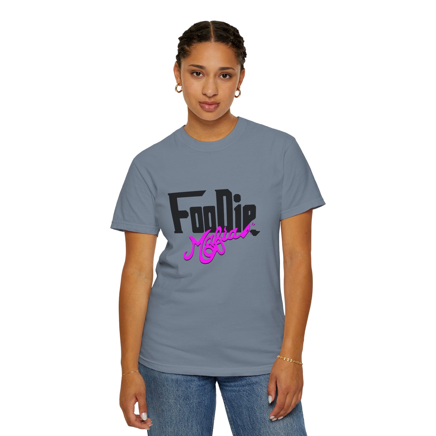 L.O.E.F Foodie Mafia Unisex Tee Shirt (Bright Purple)