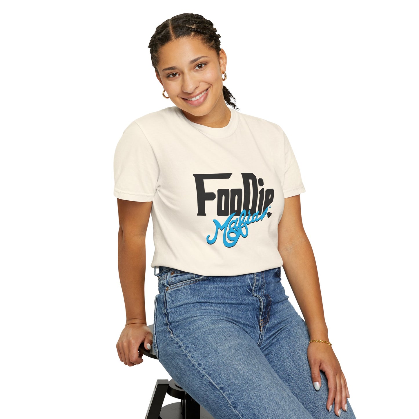 L.O.E.F Foodie Mafia Unisex Tee shirt (Sky Blue)