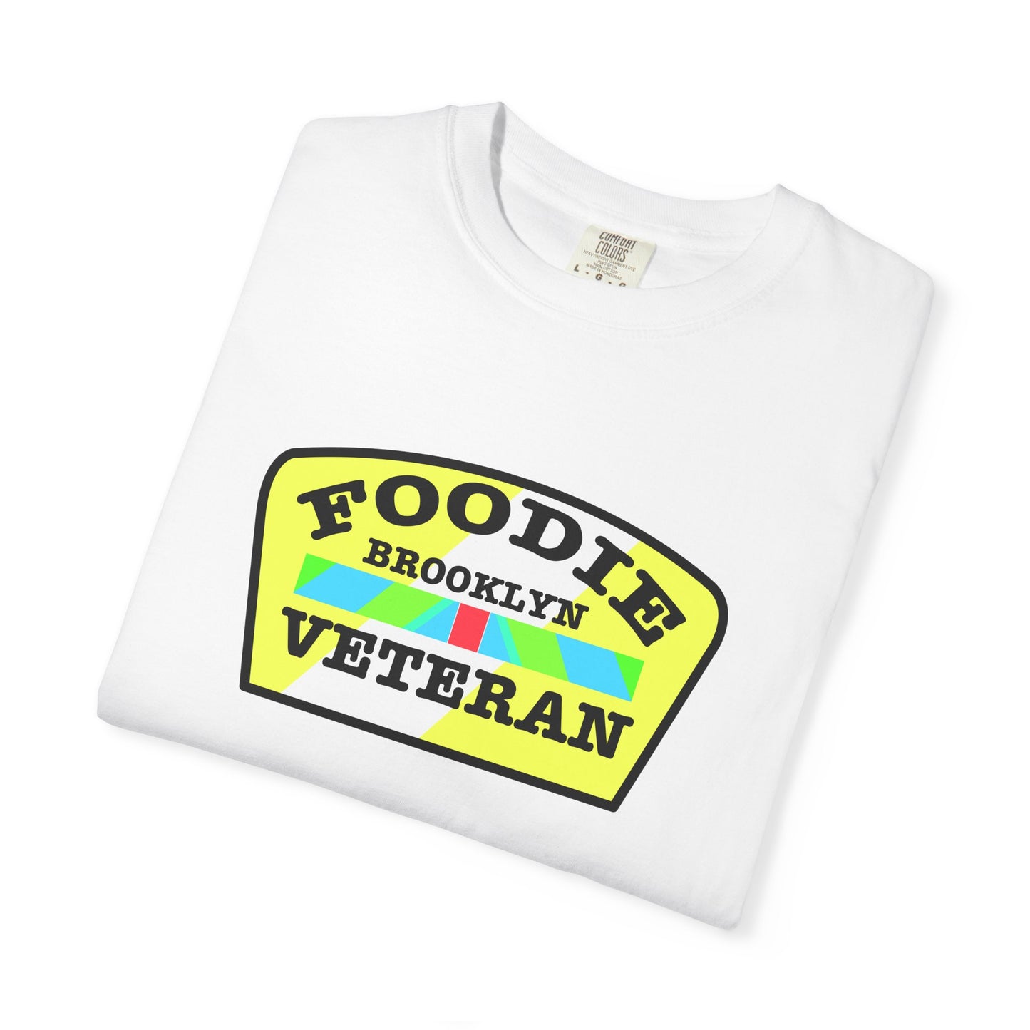 L.O.E.F Foodie Veteran BROOKLYN Unisex Tee Shirt (Yellow and Black)