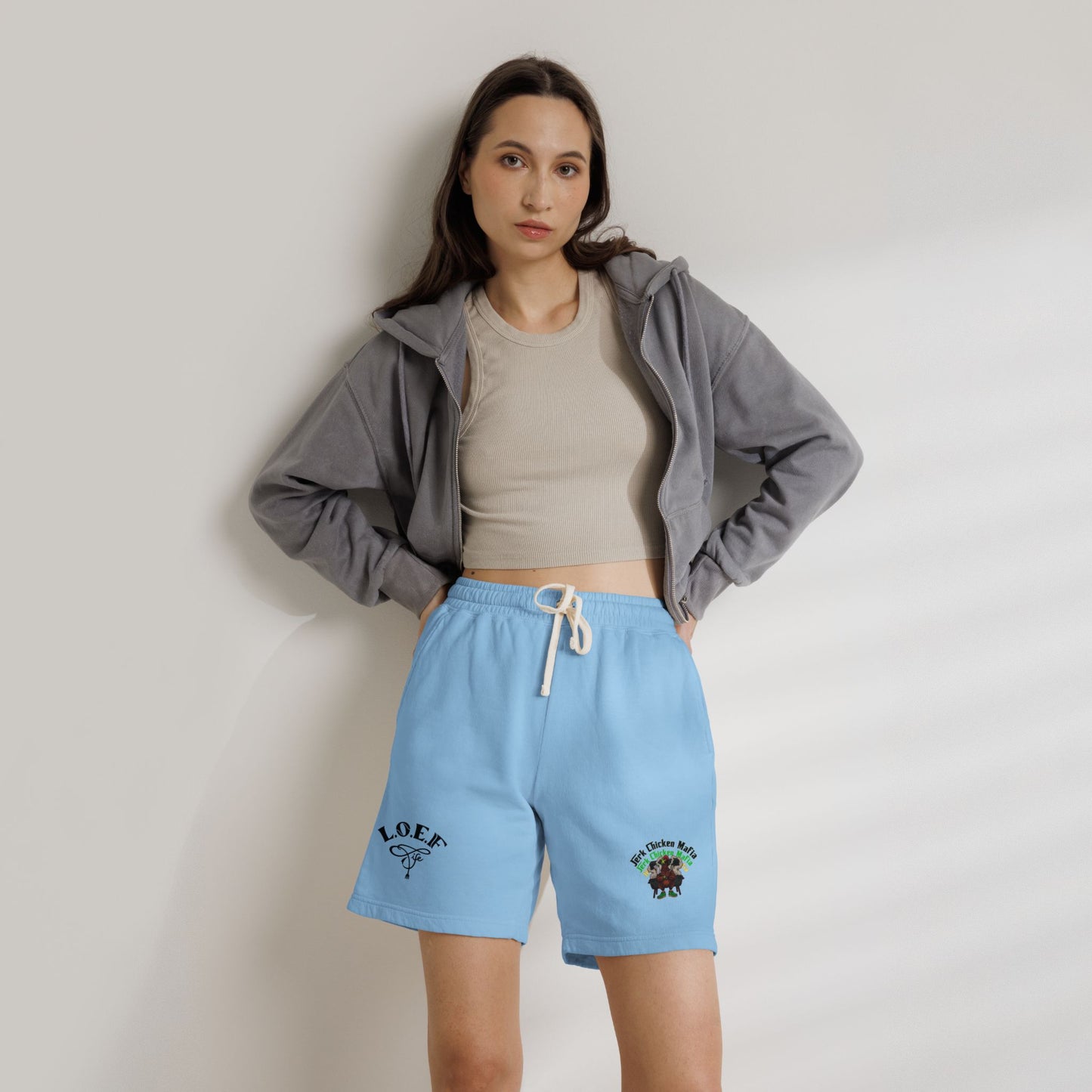 L.O.E.F Jerk Chicken Mafia Sweat Shorts