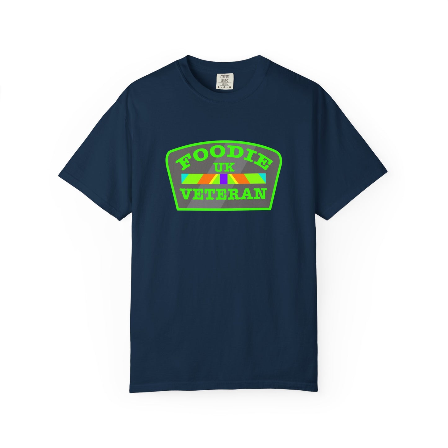 L.O.E.F Foodie Veteran UK Unisex Tee Shirt (Neon Green)