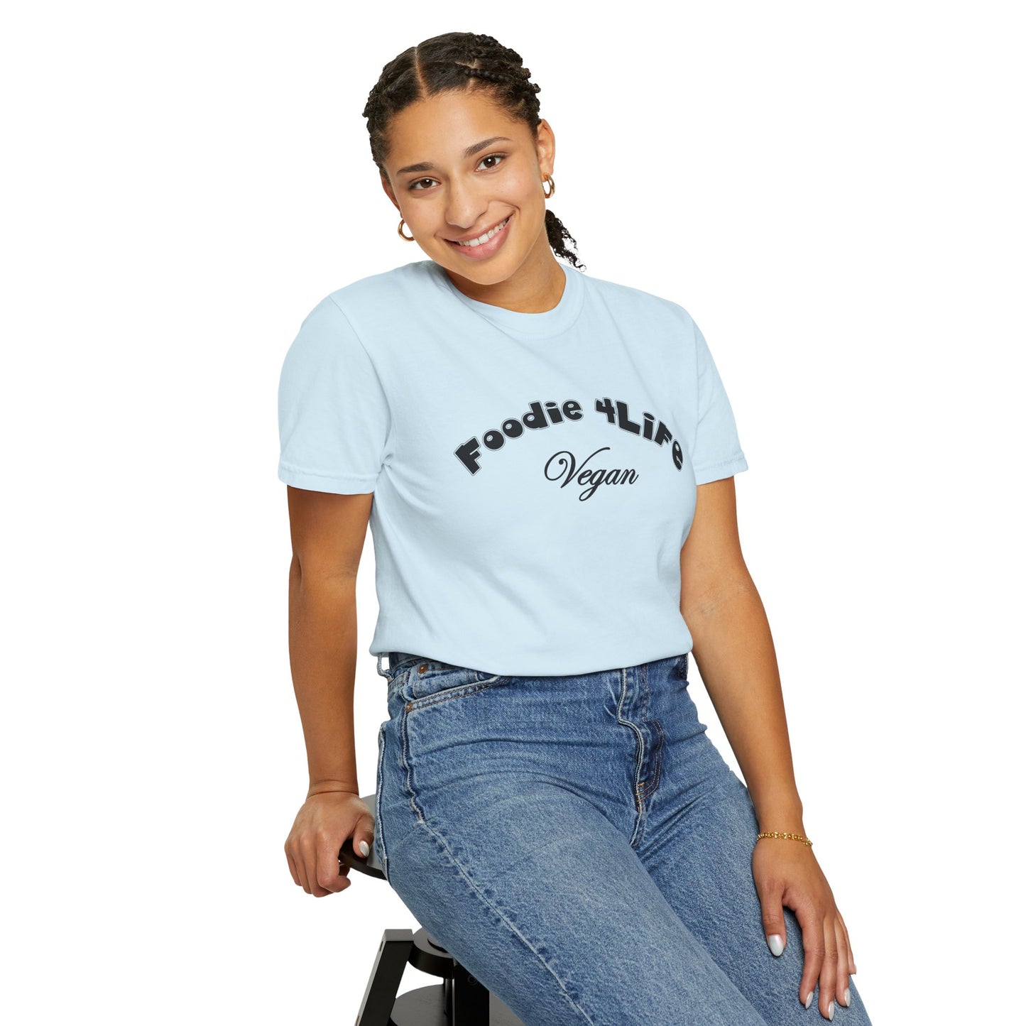 L.O.E.F Foodie 4Life Vegan Unisex Tee Shirt (Black)