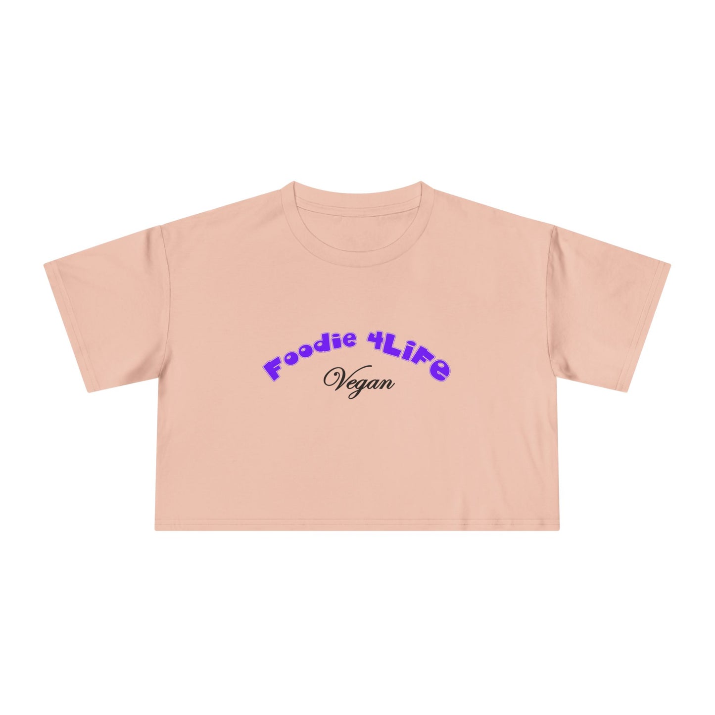 L.O.E.F Foodie 4Life Vegan Crop Top (Violet)