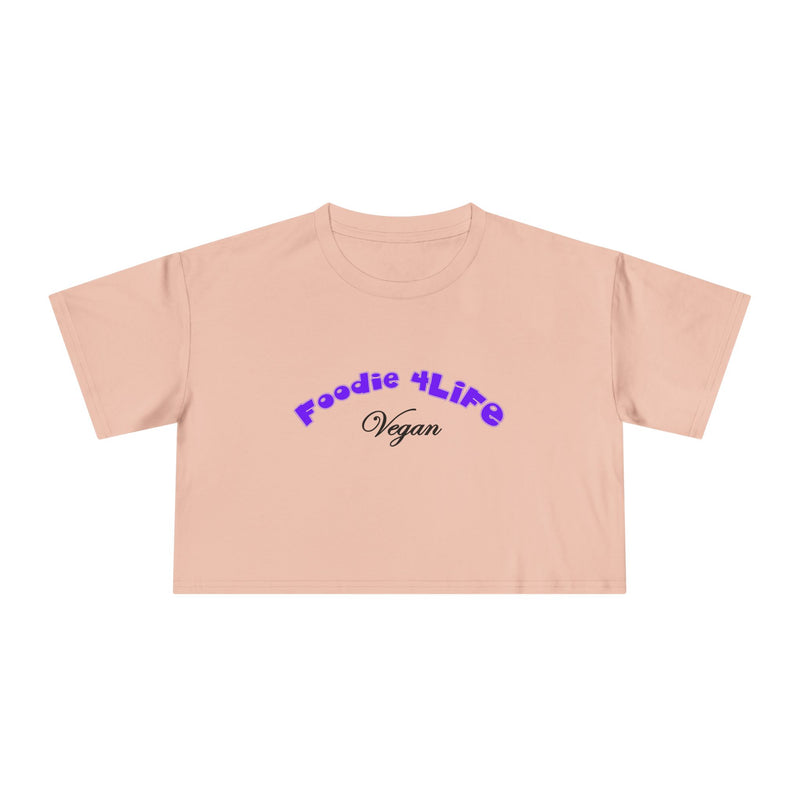 L.O.E.F Foodie 4Life Vegan Crop Top (Violet)