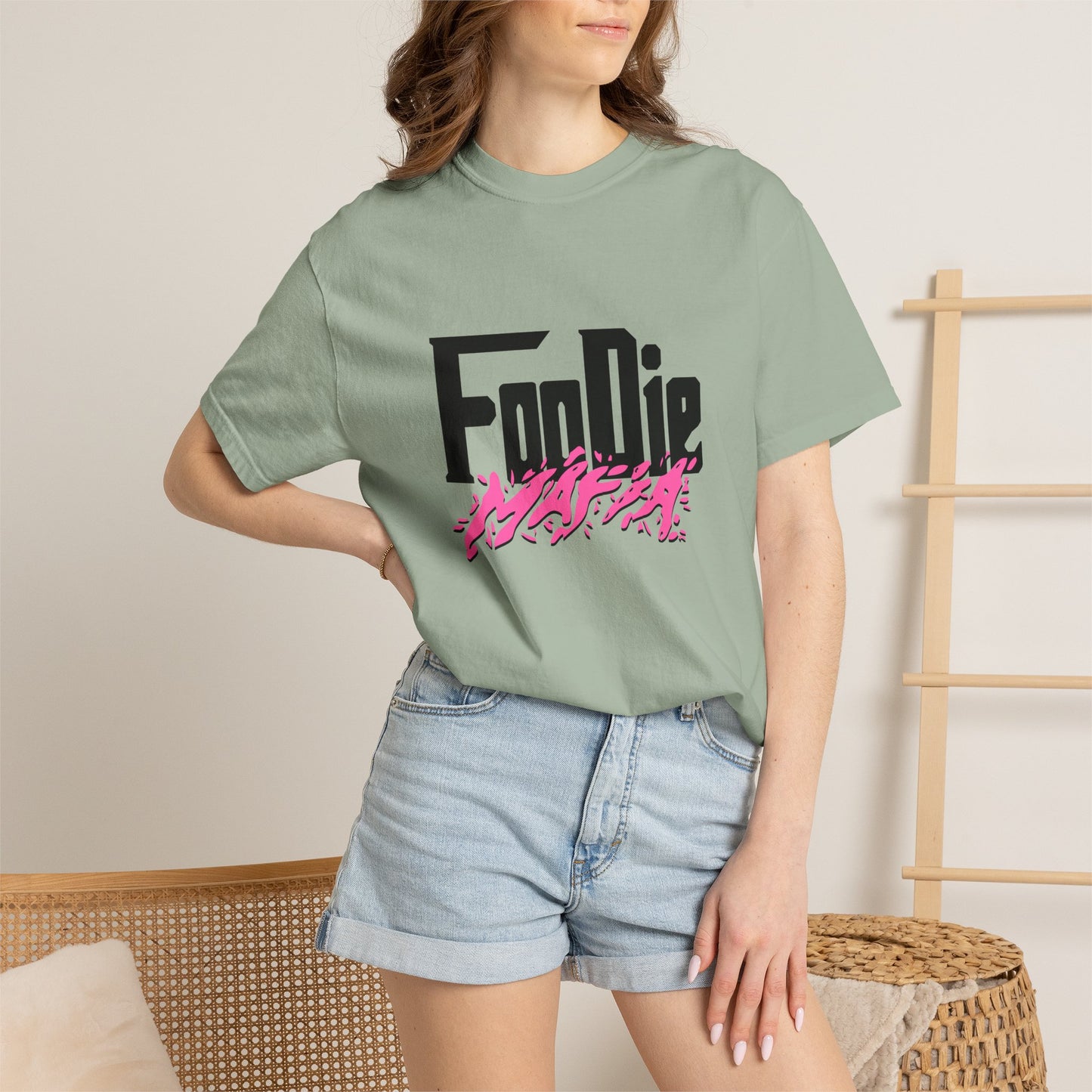 L.O.E.F Foodie Mafia Tee Shirt (Hot Pink)