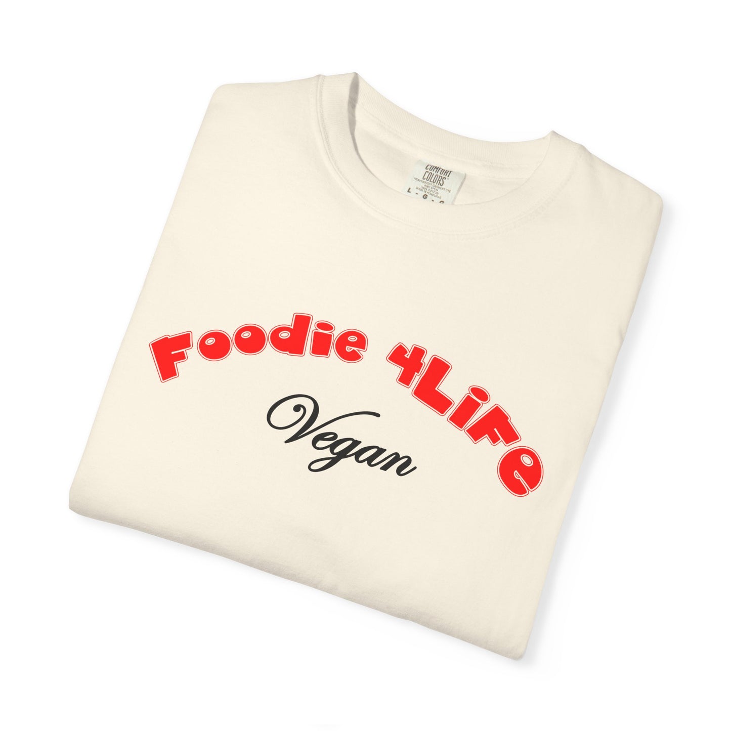 L.O.E.F Foodie 4Life Vegan Unisex Tee Shirt (Fiery Red)