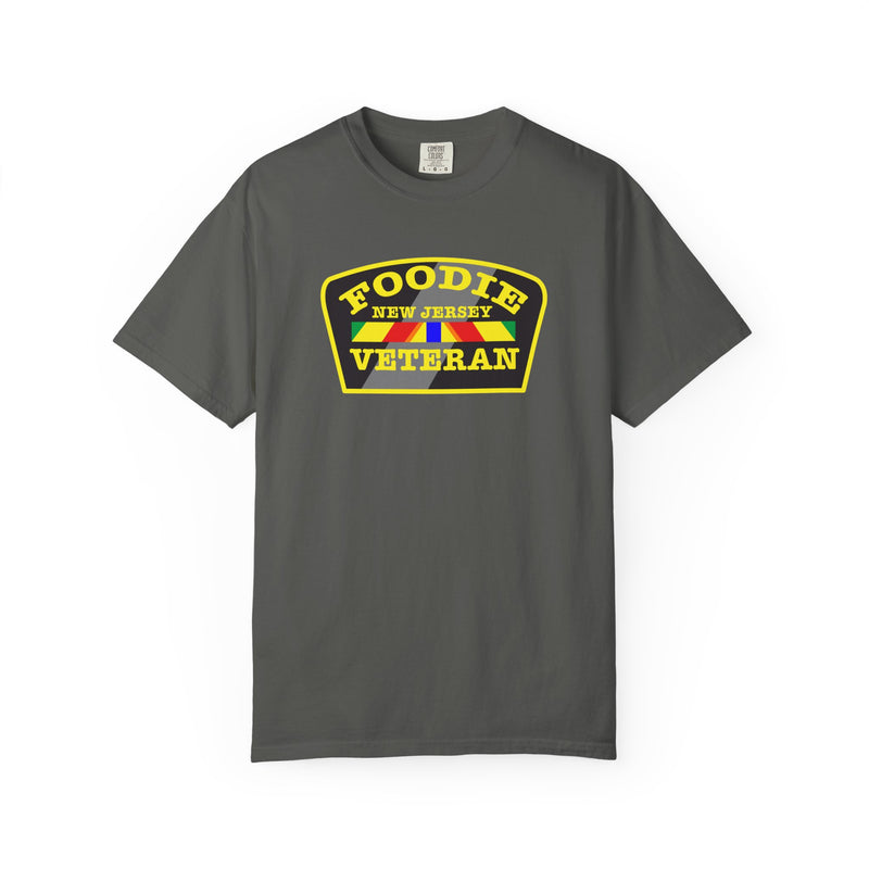 L.O.E.F Foodie Veteran NEW JERSEY Unisex Tee Shirt (Yellow)