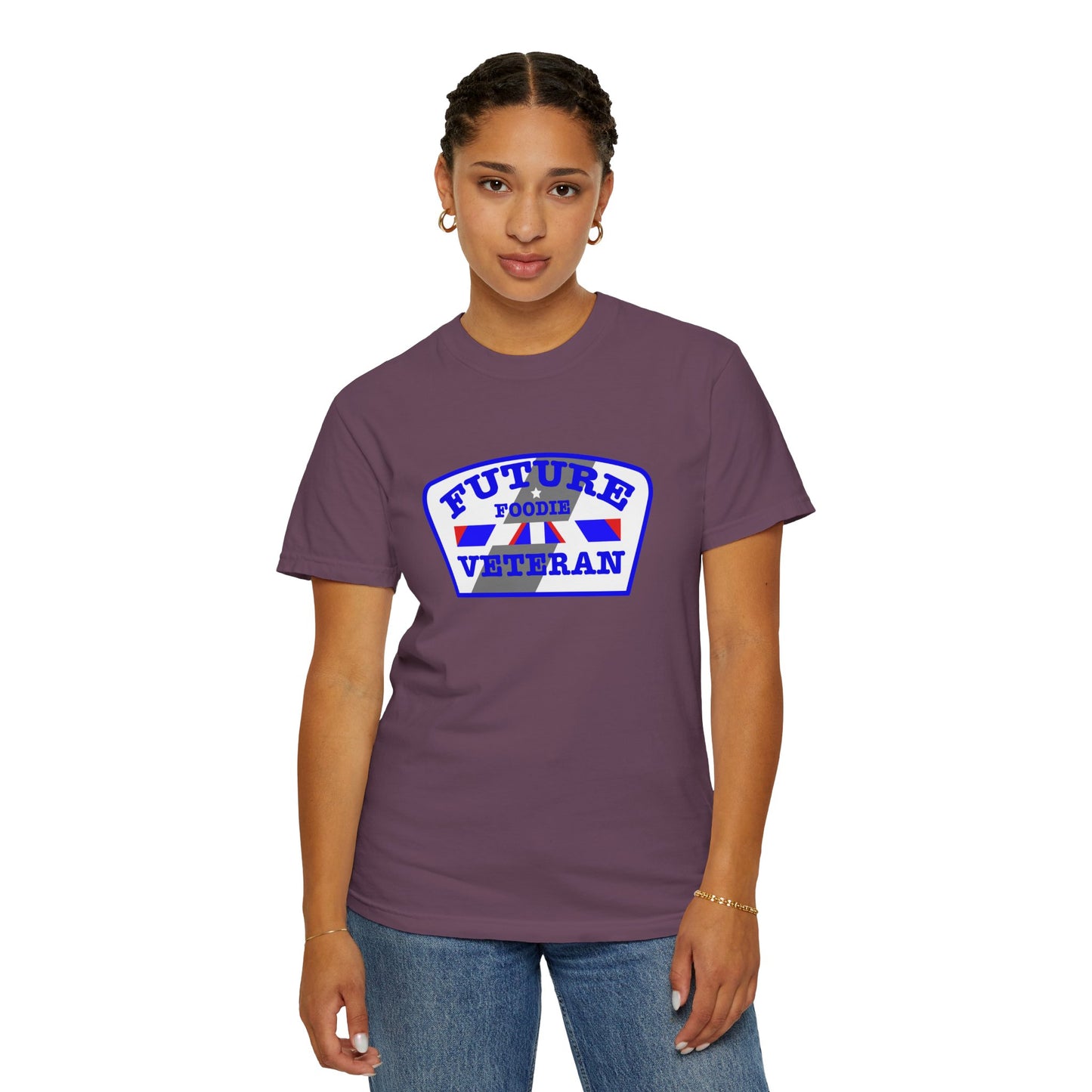 L.O.E.F Future Foodie Veteran Unisex Tee Shirt (Blue)
