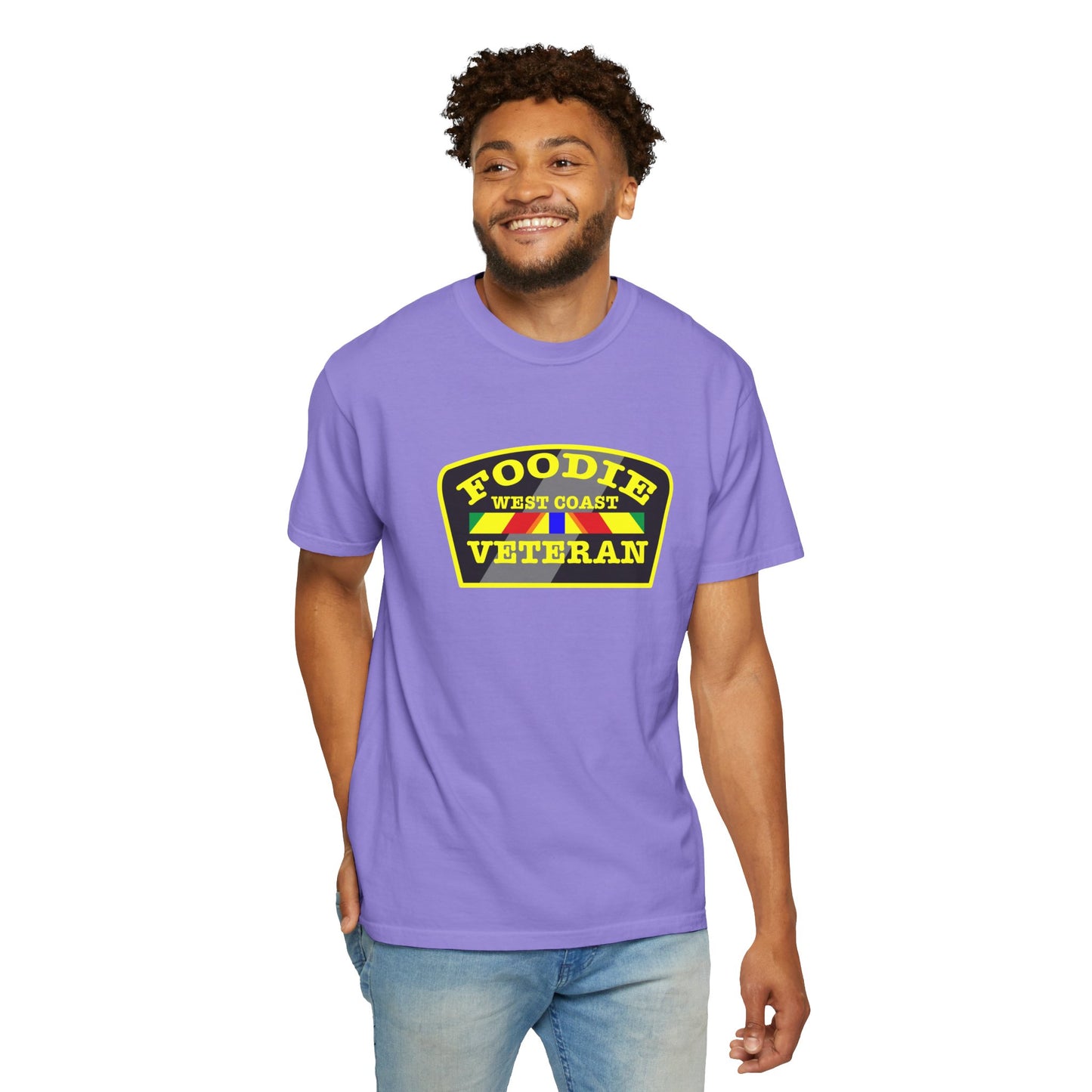 L.O.E.F Foodie Veteran WEST COAST Unisex Tee Shirt (Yellow)