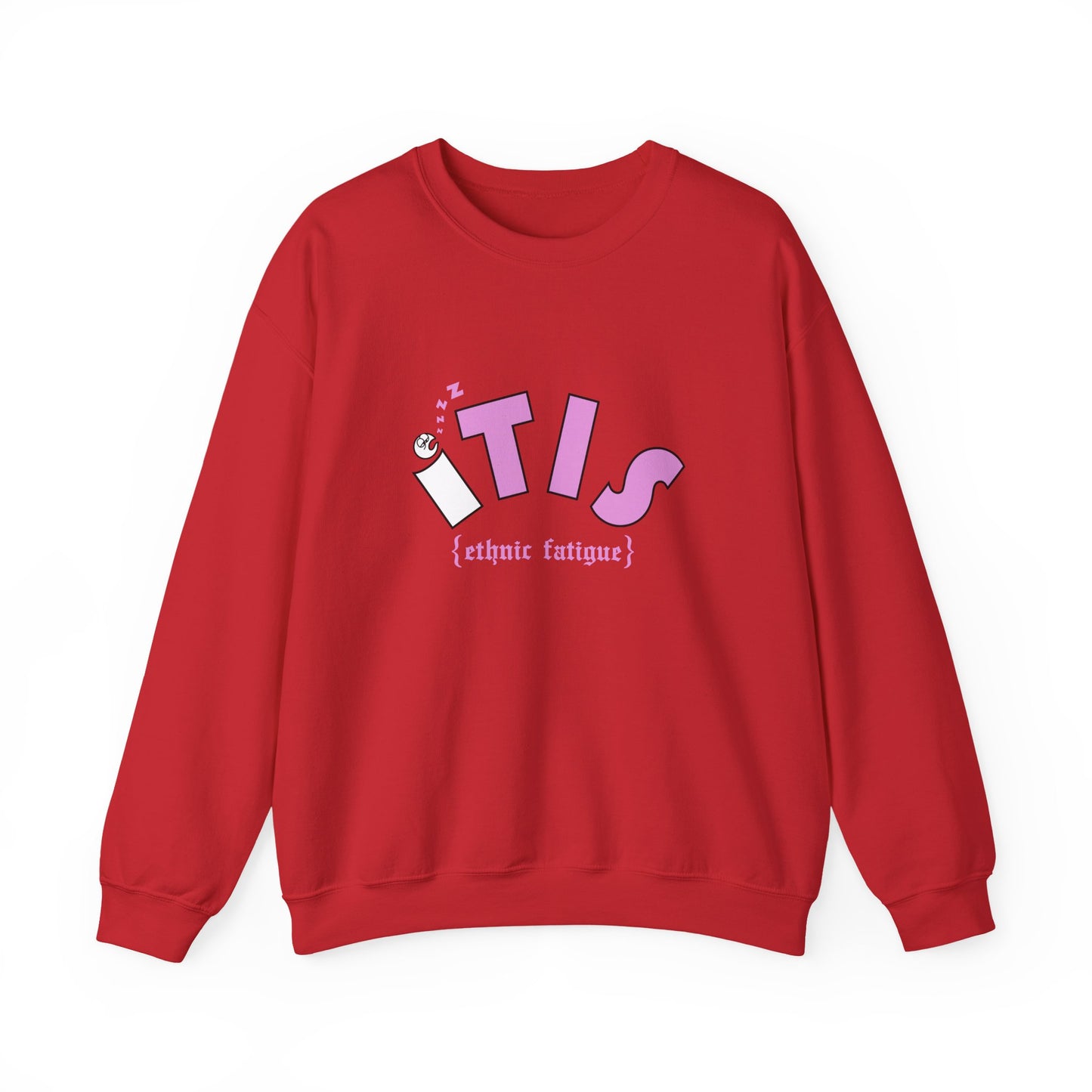 L.O.E.F ITIS Unisex Sweatshirt (White and Pink)
