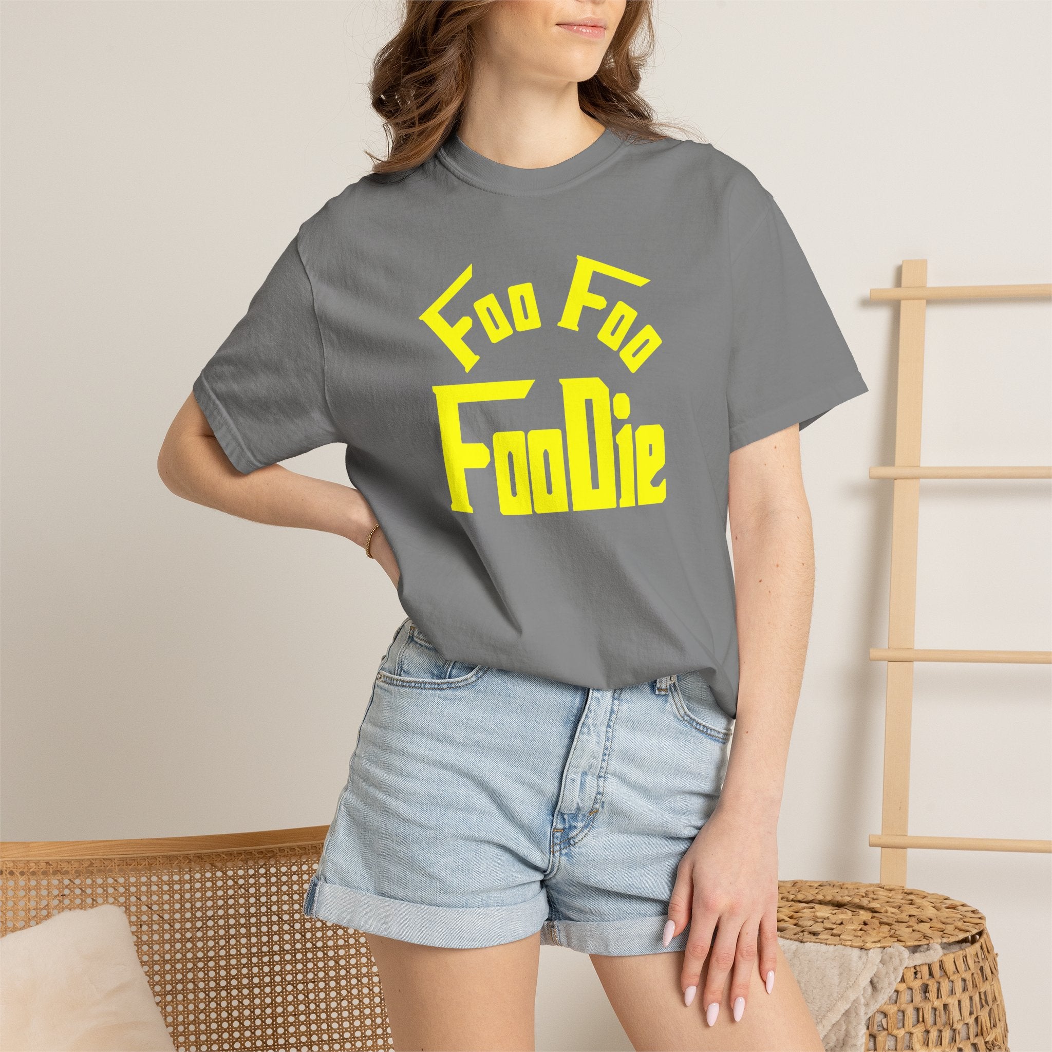 L.O.E.F FOO FOO FOODIE Unisex Tee shirt (Yellow)