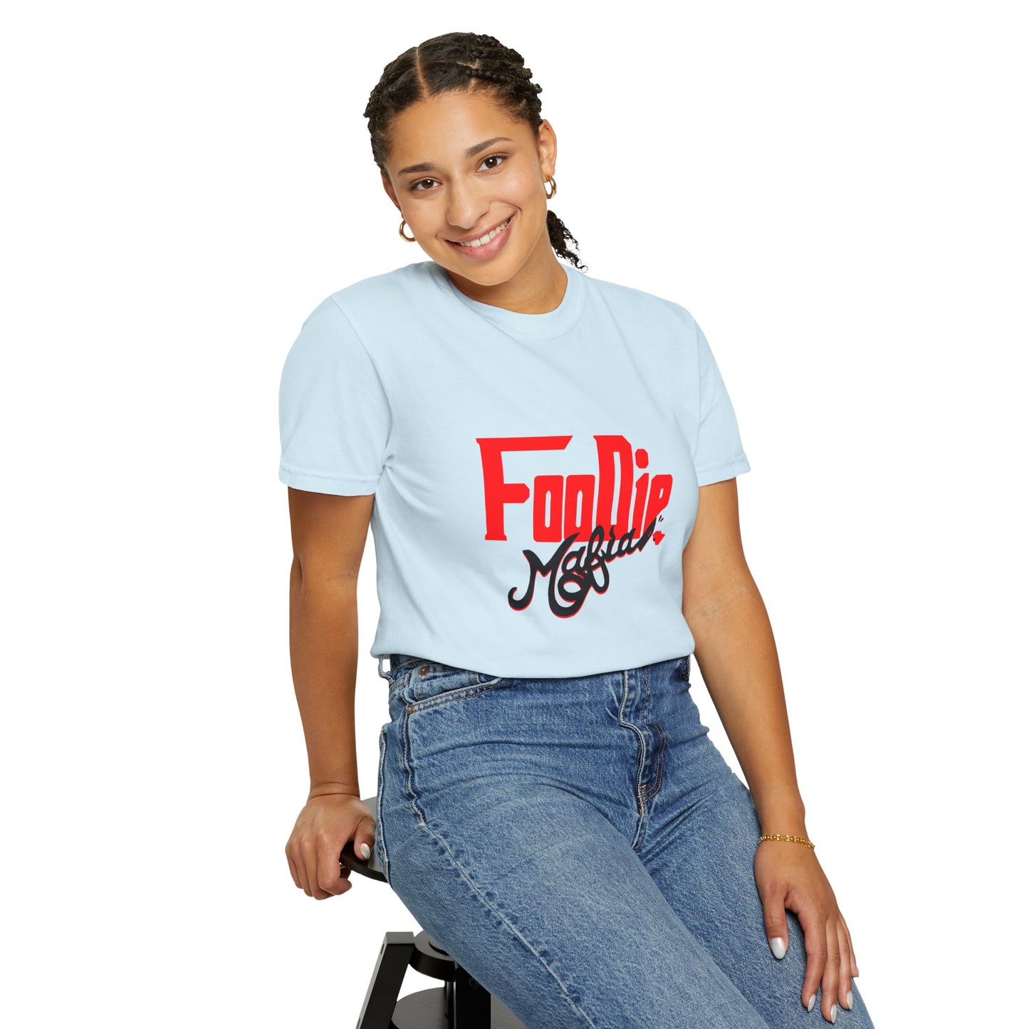 L.O.E.F Red Foodie Mafia Unisex Tee shirt (Black)