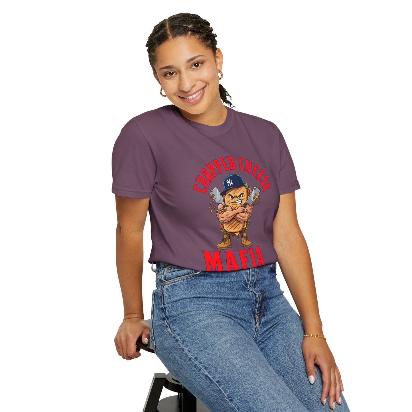 L.O.E.F Mafia Chopped Cheese Unisex Tee Shirt (Red)