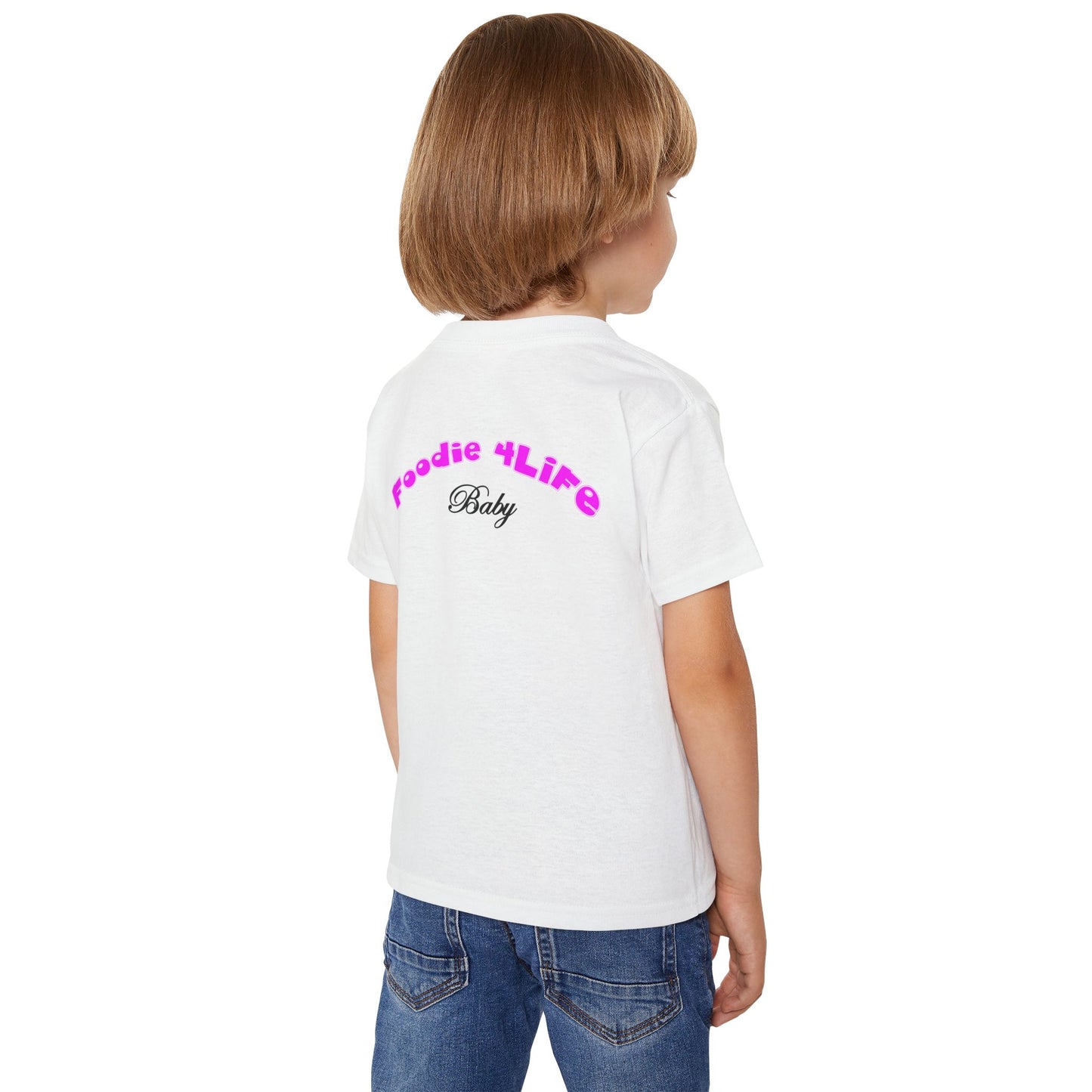 L.O.E.F Foodie 4Life Baby Tee Shirt (Fuchsia)