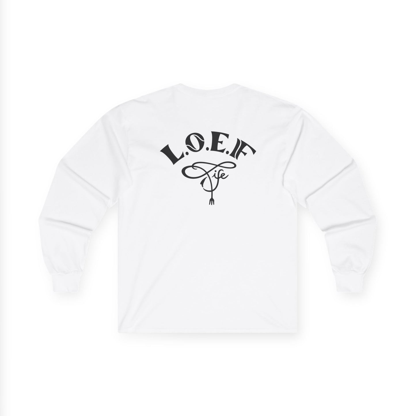 L.O.E.F Foodie 4Life Vegan Long Sleeve Tee (Dark Blue)