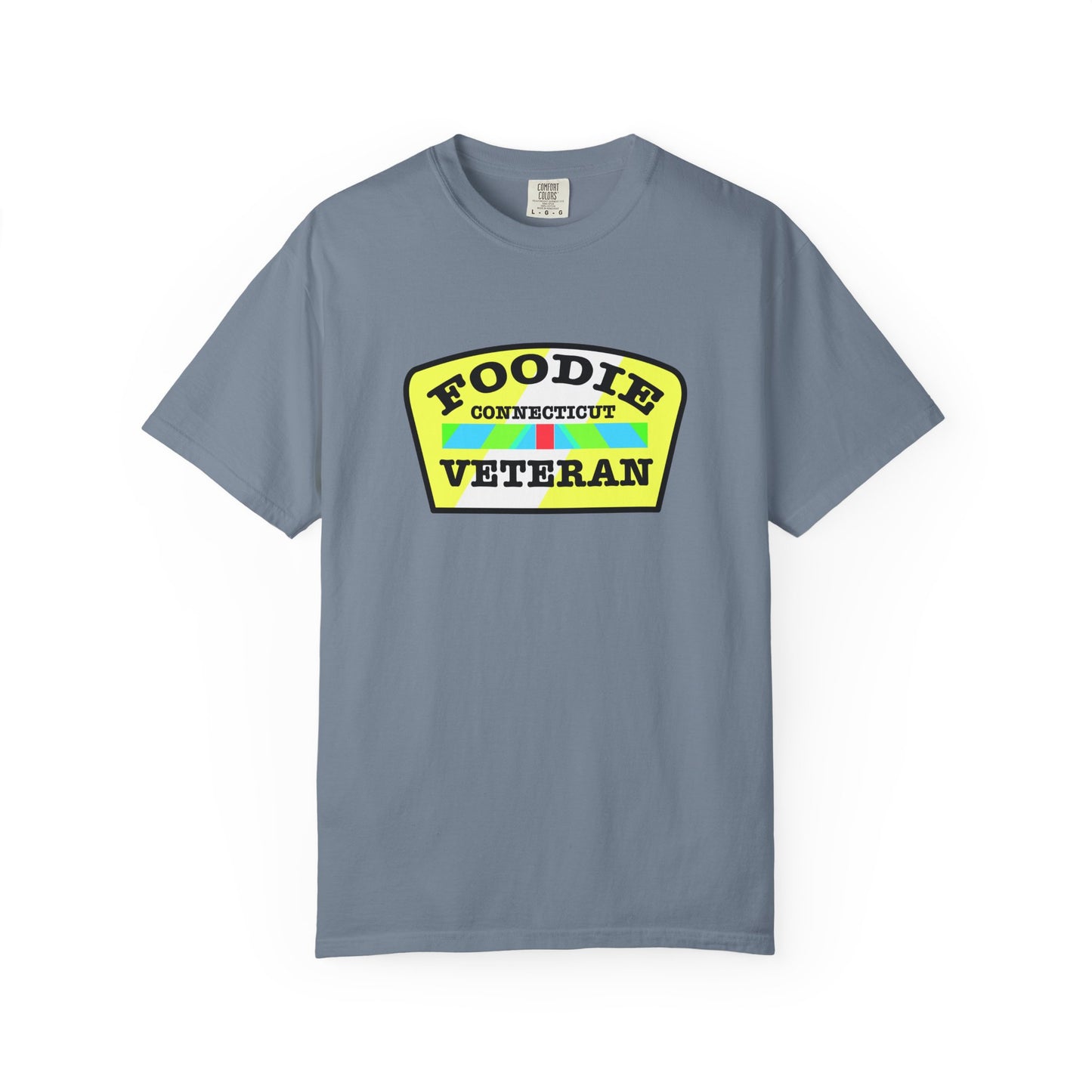 L.O.E.F Foodie Veteran CONNECTICUT Unisex Tee Shirt (Yellow)