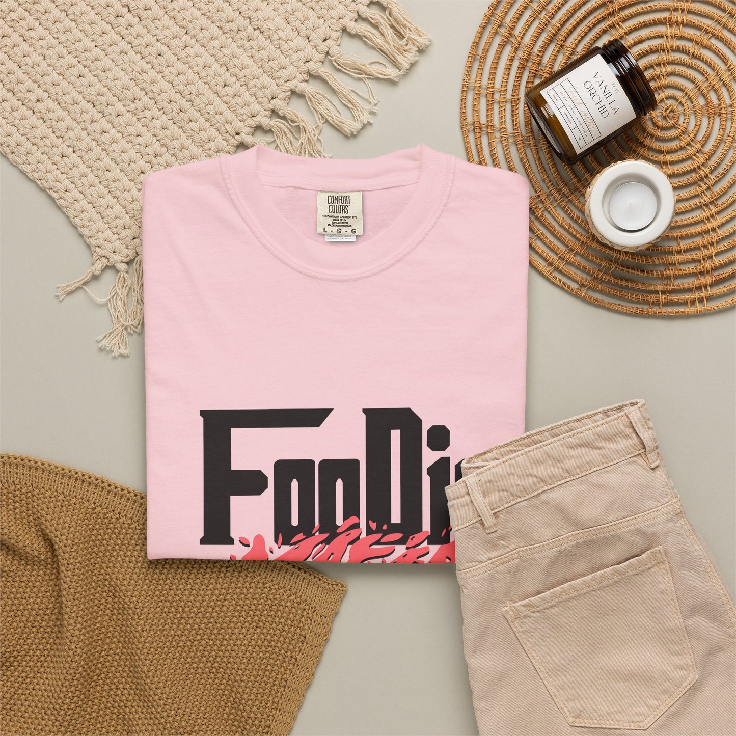 L.O.E.F Foodie Mafia Tee Shirt (Rust)